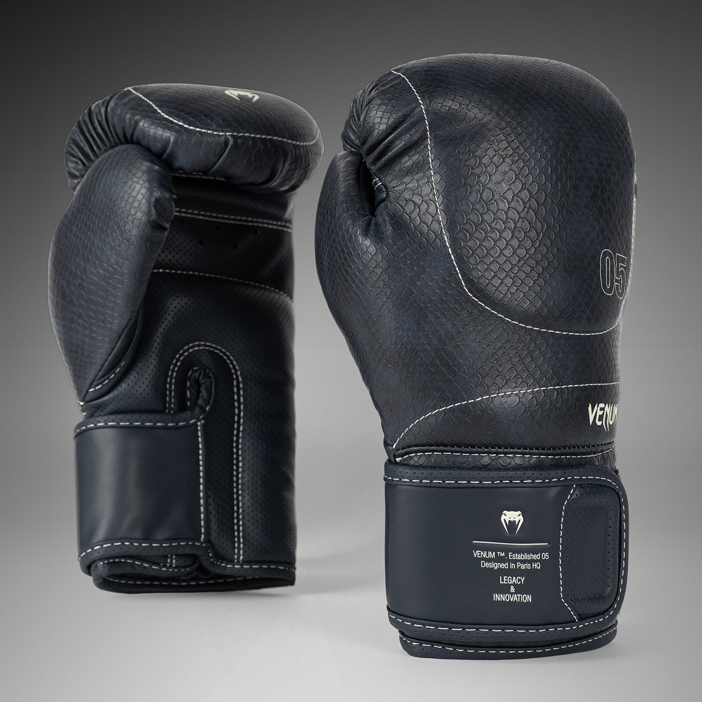 Venum Impact Evo Scales Boxing Gloves - Midnight Blue