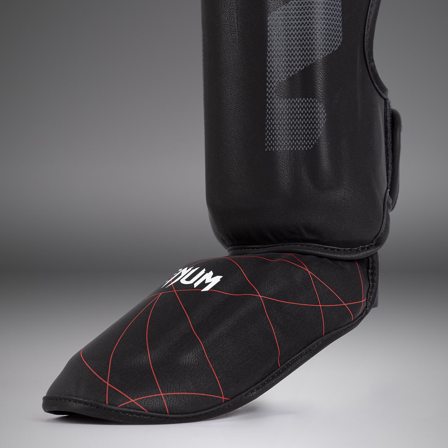 Venum Tactical XT Shinguards - Black/Fire Red