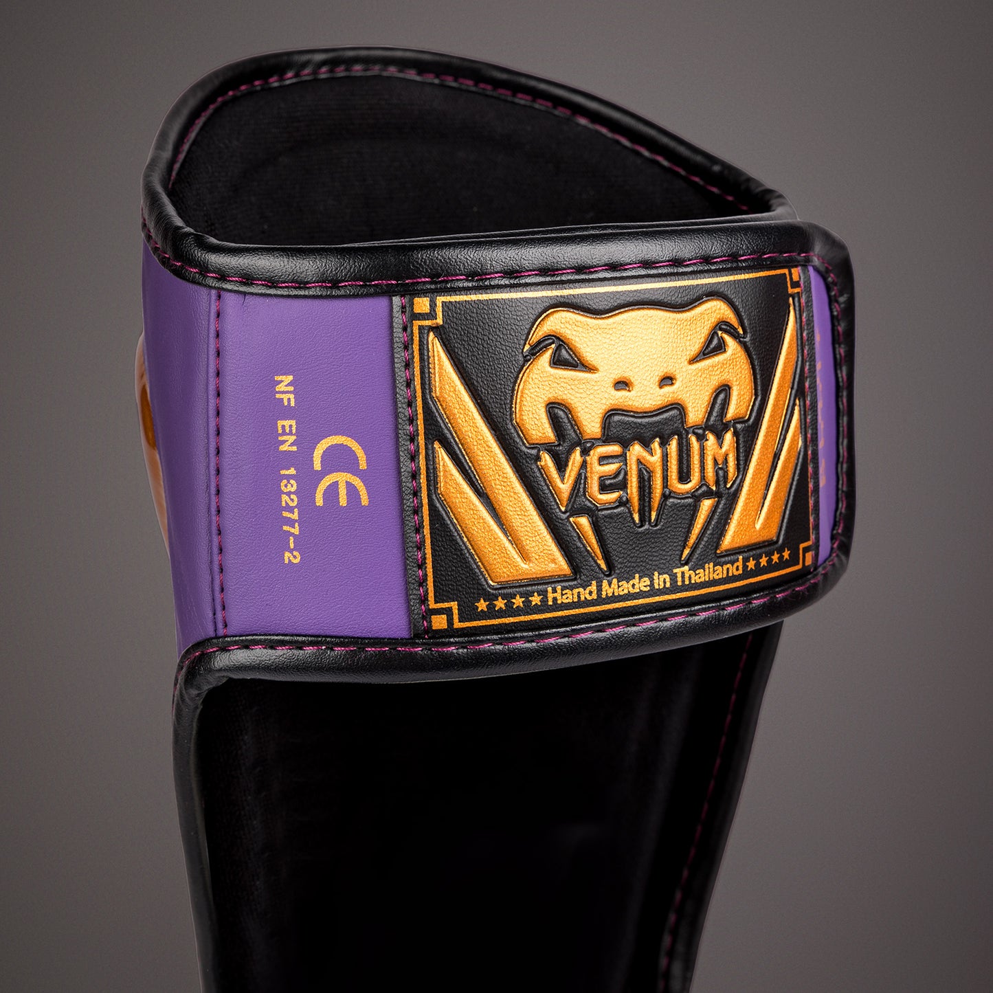 Venum Elite Shin Guards - Dark Purple - Special Edition