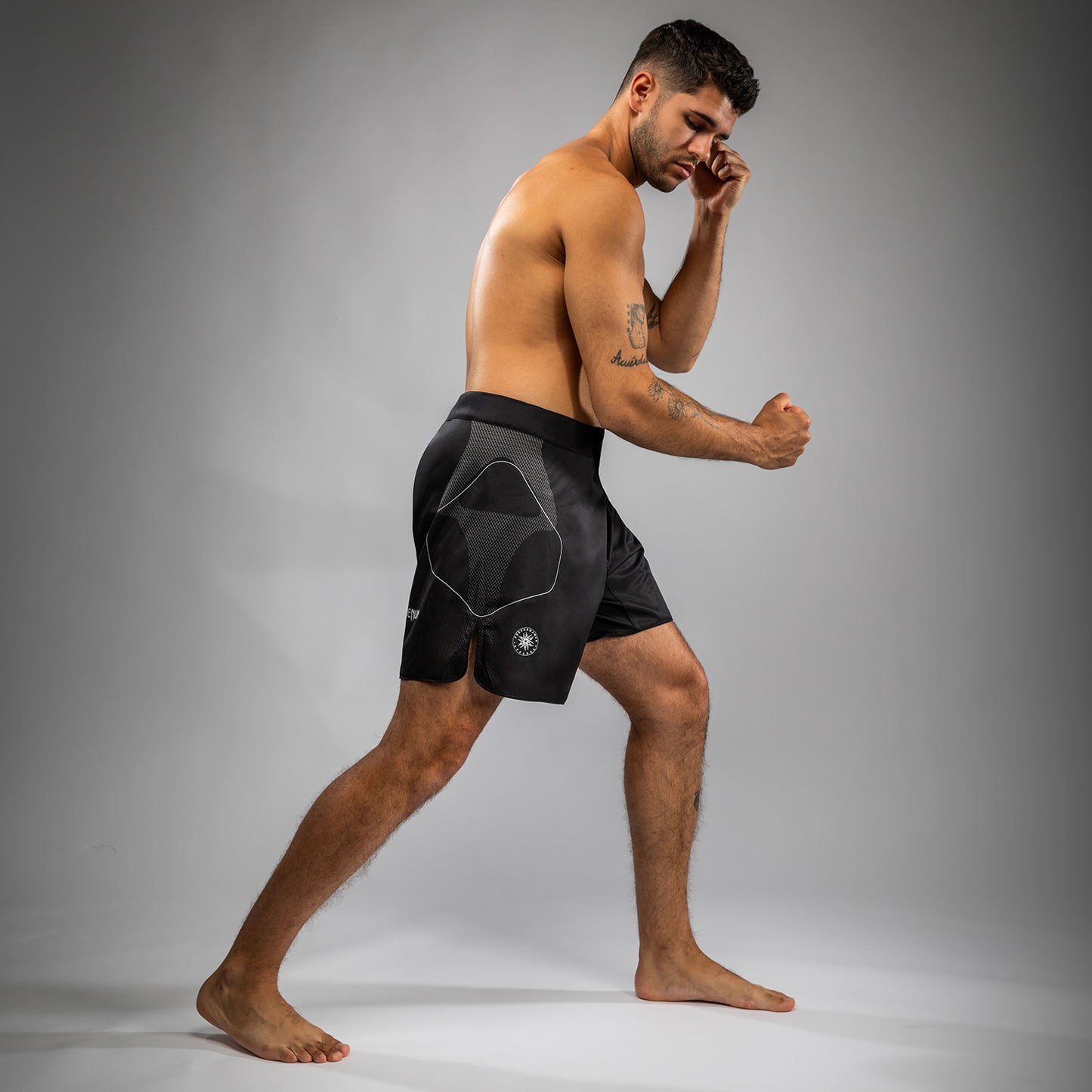 Venum Nexus Fight Shorts - Black/Silver