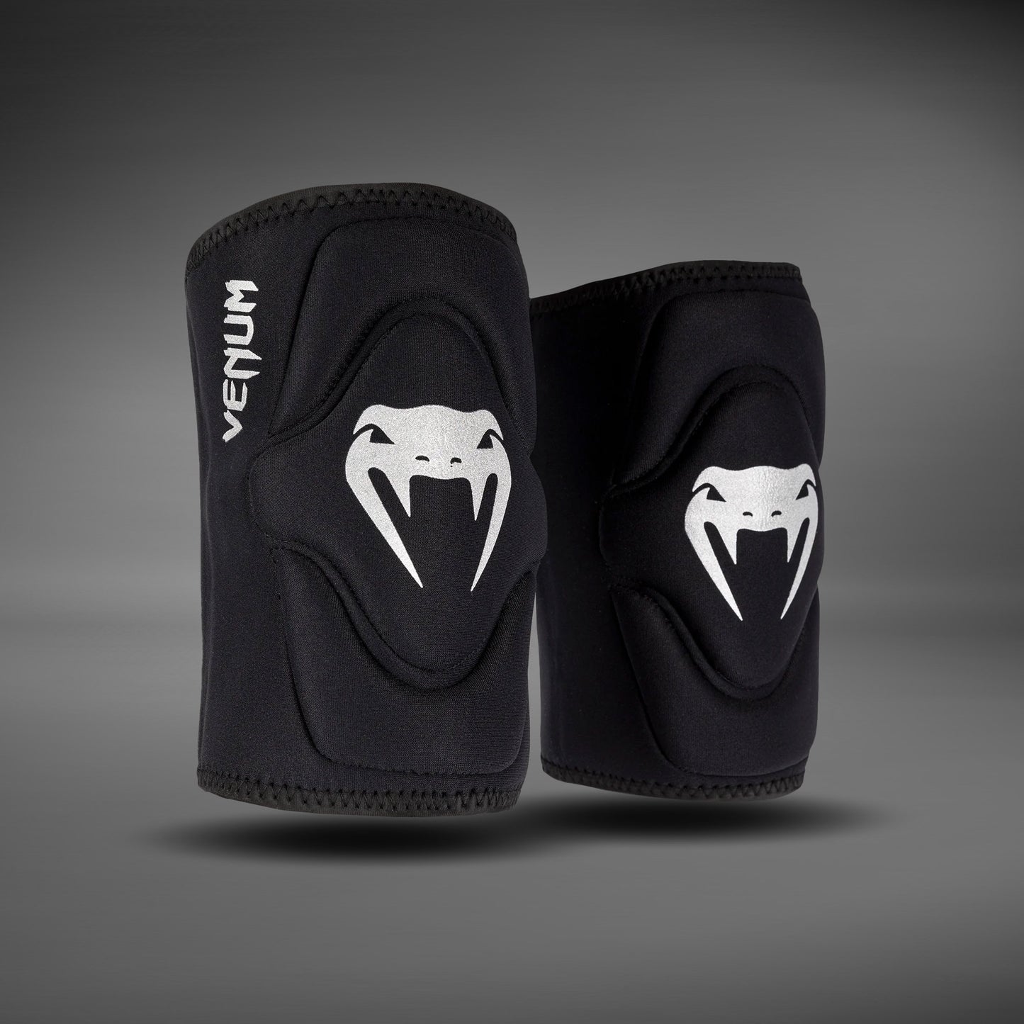 Venum Kontact Lycra/Gel Knee Pads - Black