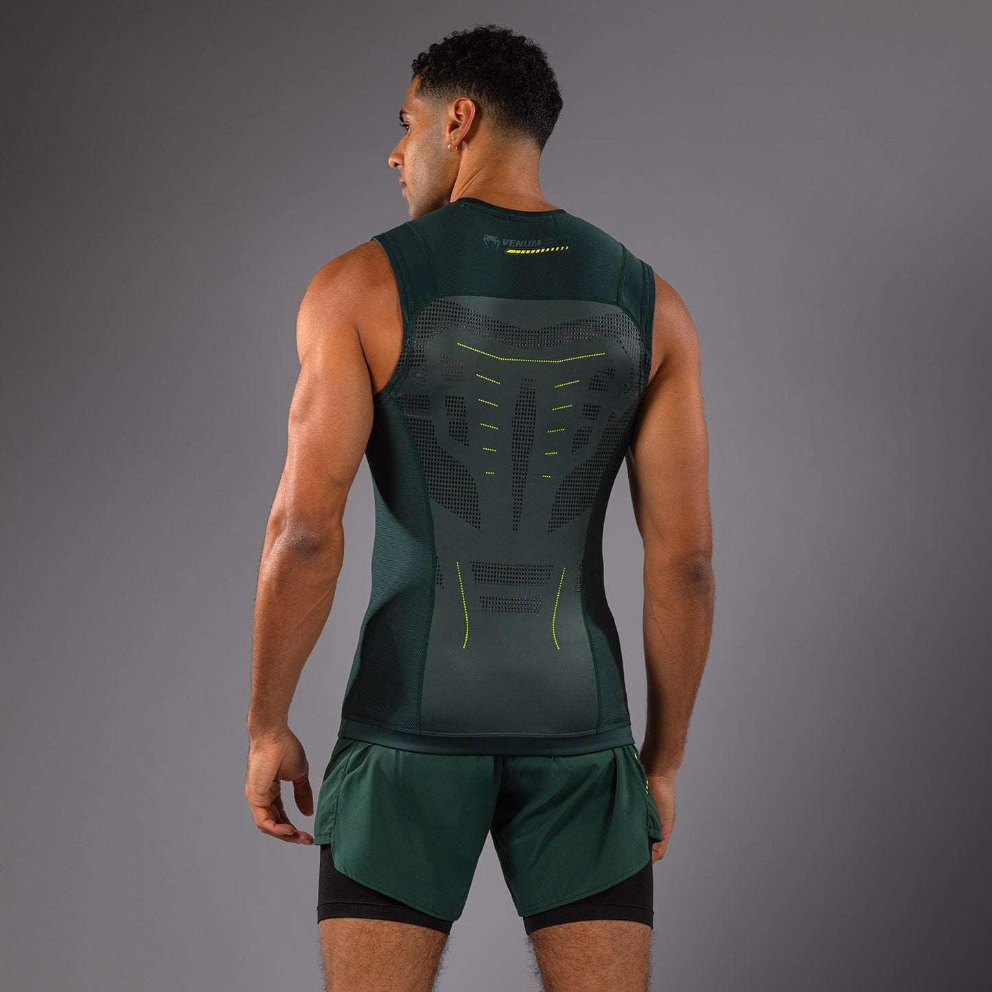 Venum Technical 3.0 Sleeveless Rashguard - Forest Green
