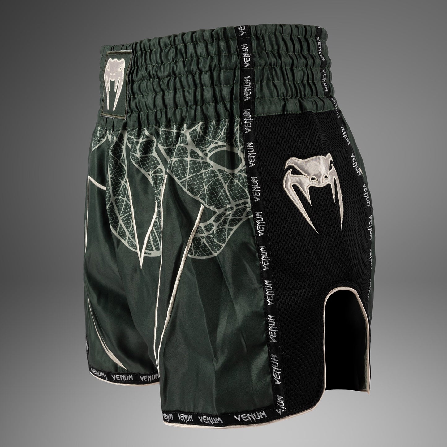 Venum Serpenti Muay Thai Shorts - Khaki/Bronze/Ivory