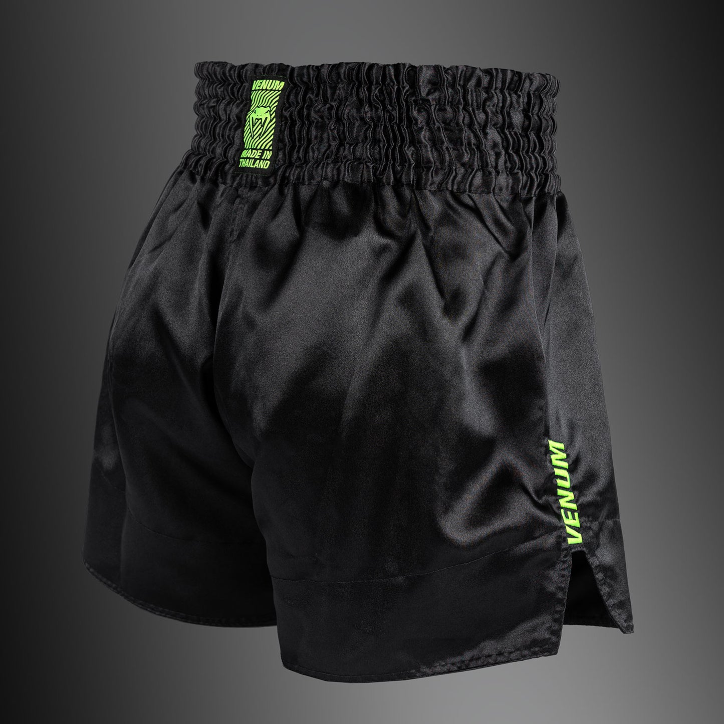 Venum Classic Evo Muay Thai Shorts - Black/ Neon Yellow
