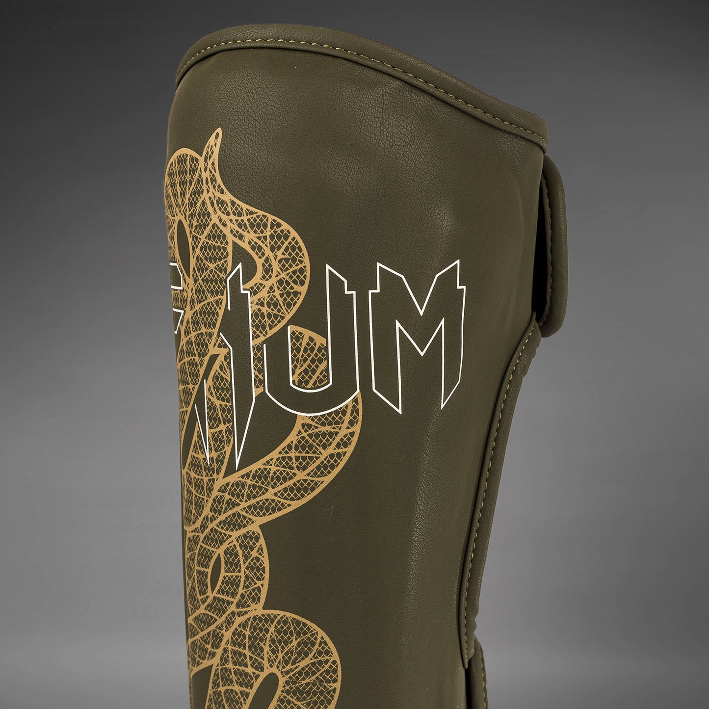 Venum Serpenti Shin Guards - Khaki/Bronze/Ivory