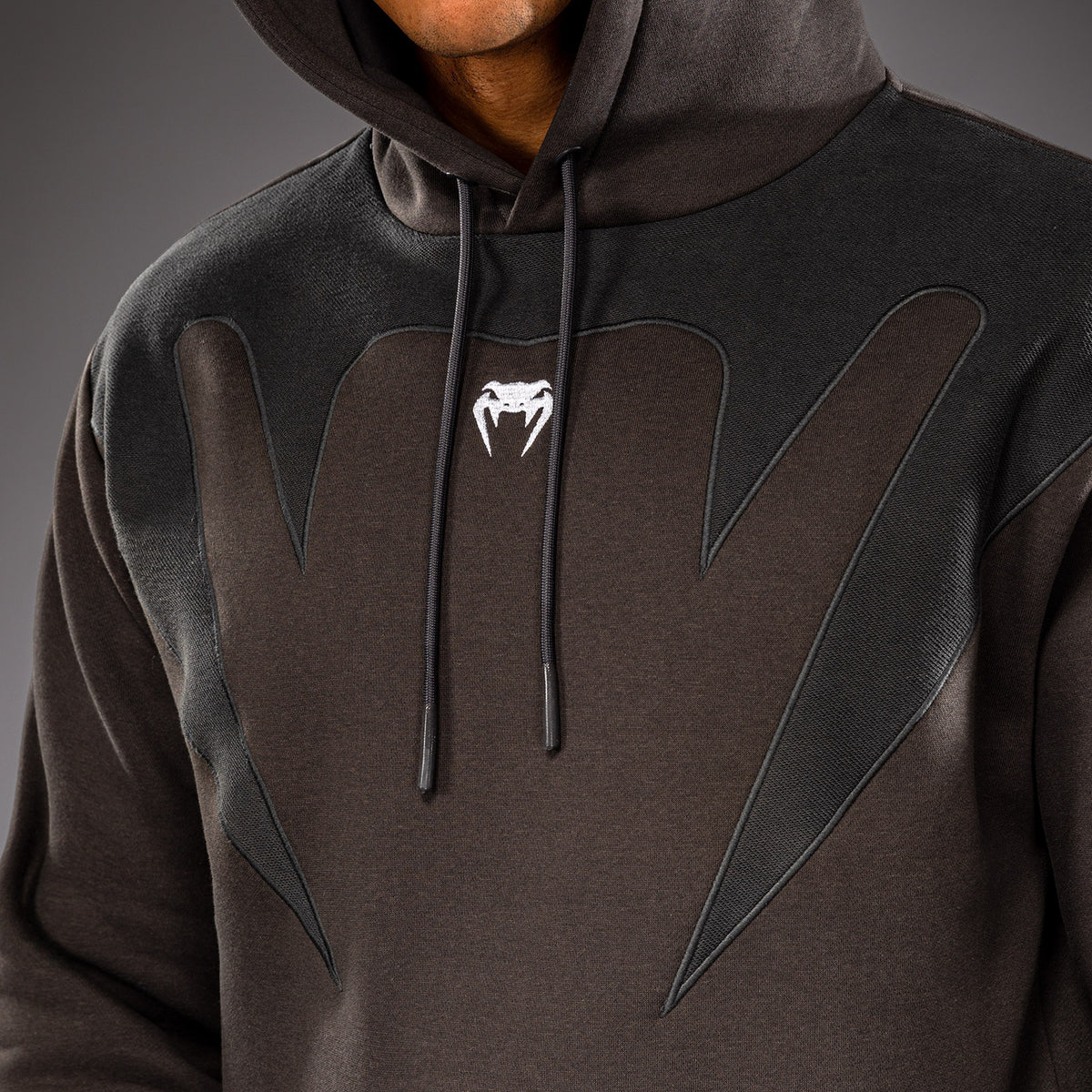 Venum Attack Fleece & Weave Hoodie - Grey