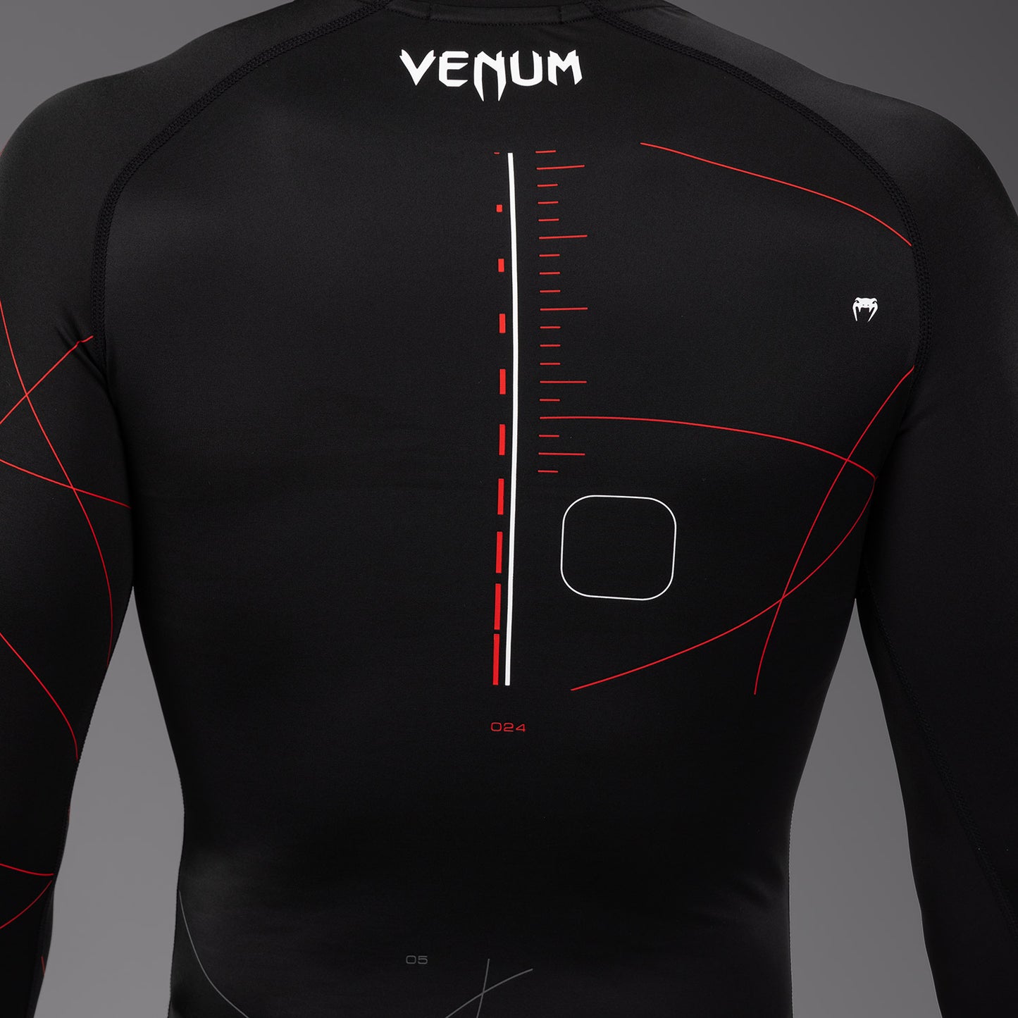 Venum Tactical XT Men's Long Sleeve Rashguard - Black/Fire Red