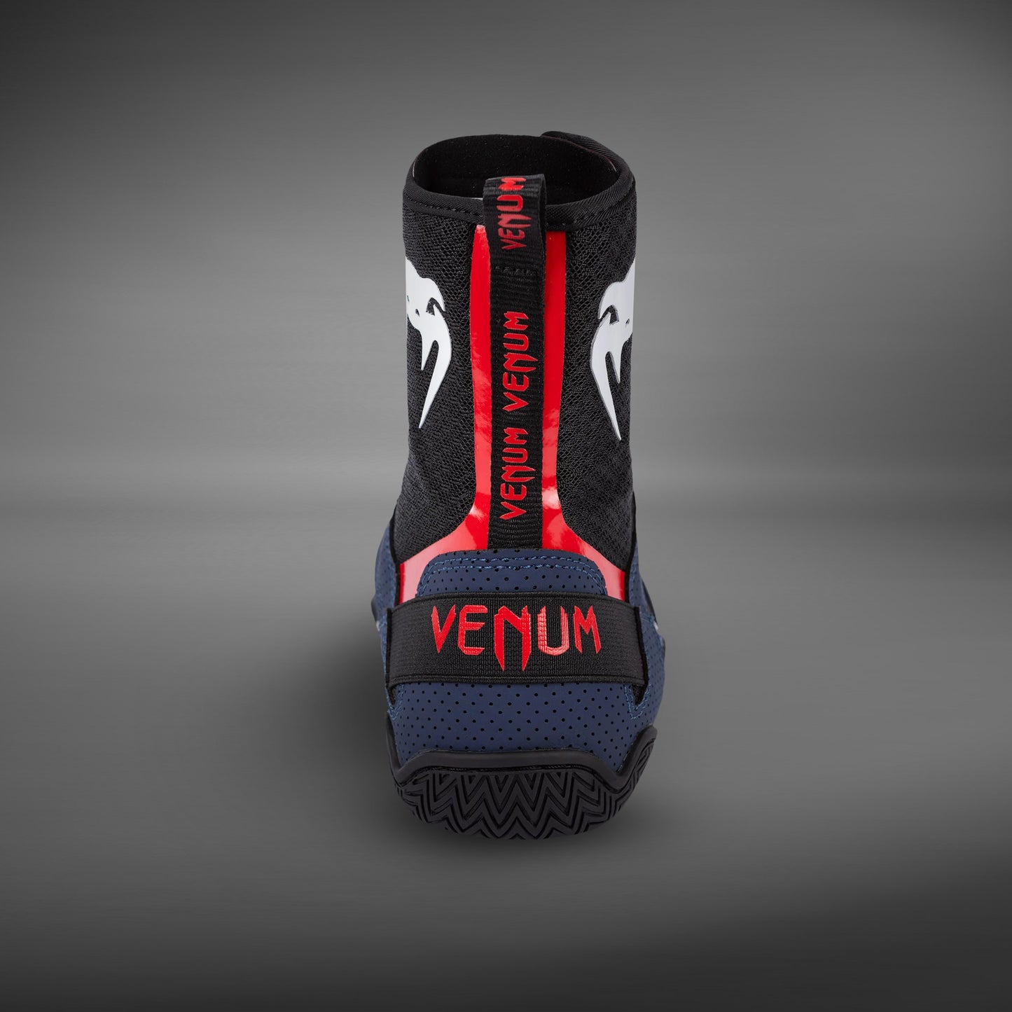 Venum Elite Boxing Shoes - Navy/Black/Red