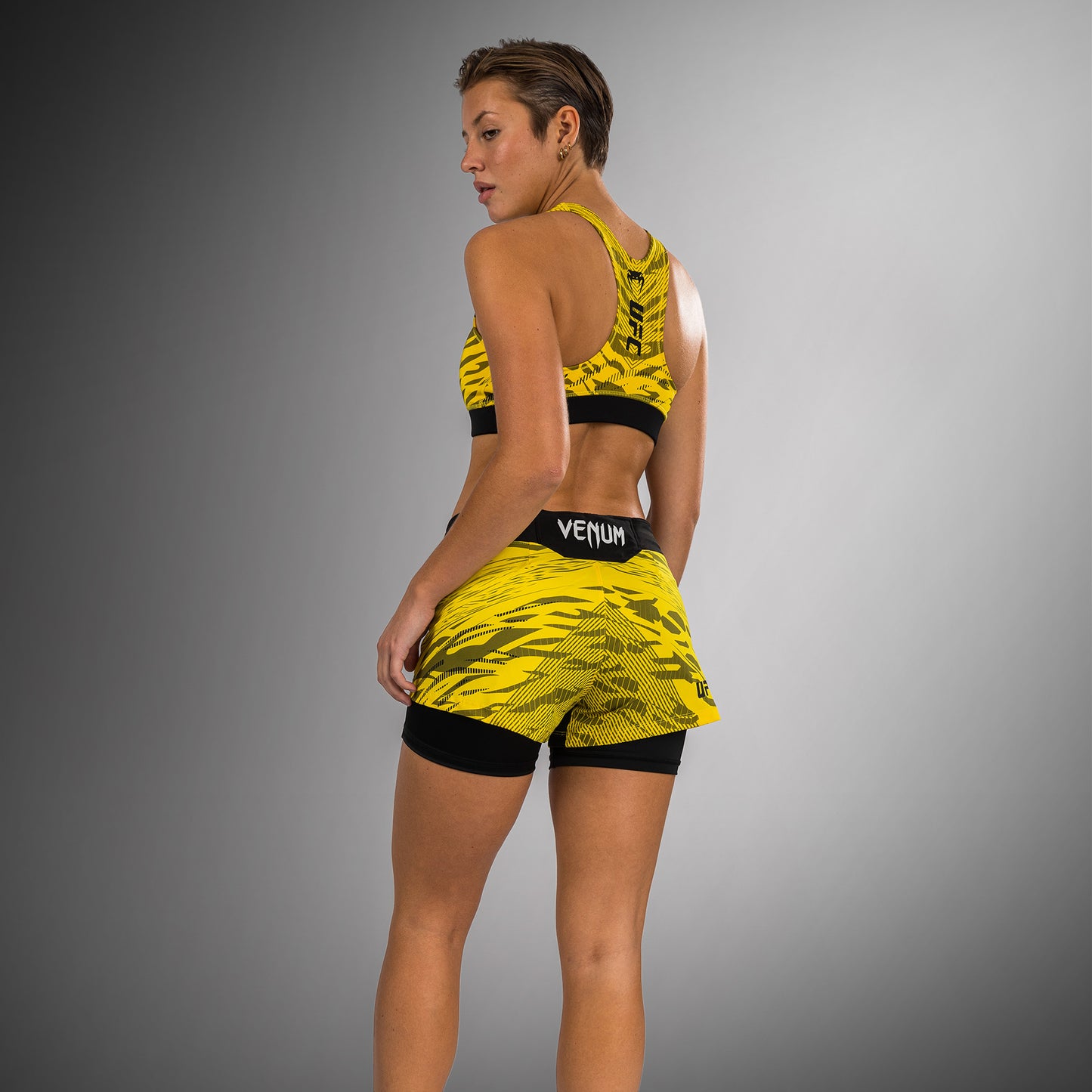UFC Fusion by Venum Authentic Fight Night Women’s Fight Short - Yellow
