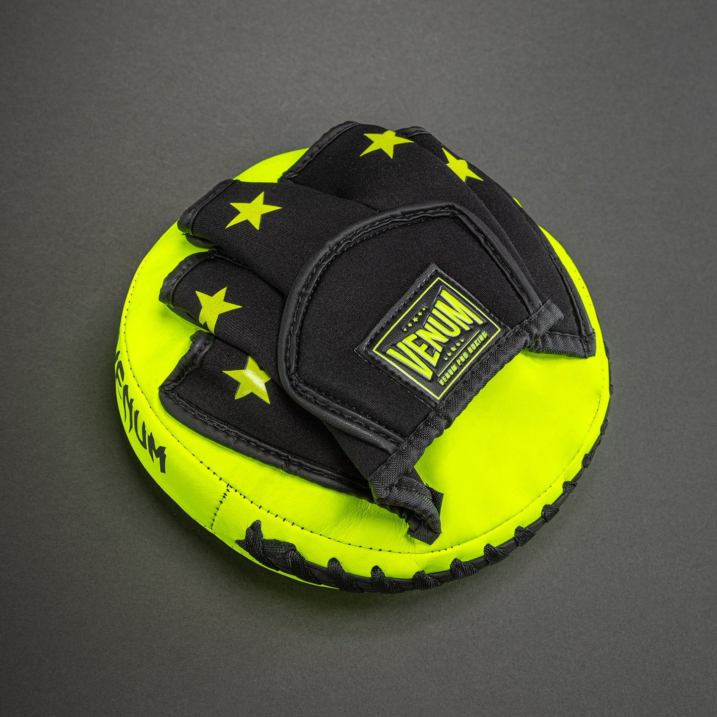 Venum Elite Mini Focus Mitts (Pair) - Neo Yellow/Black
