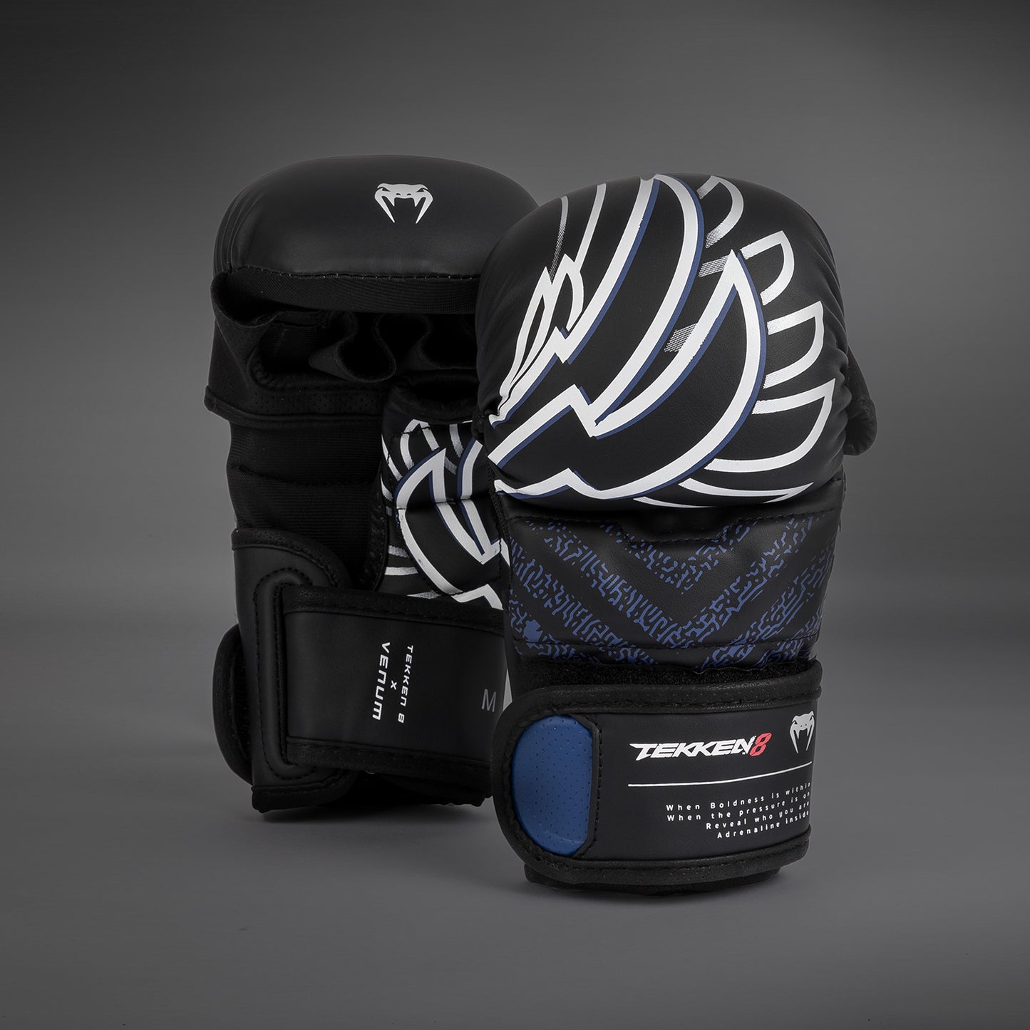 Venum x TEKKEN 8 - Jin Kazama MMA Sparring Gloves - Blue/Black/White