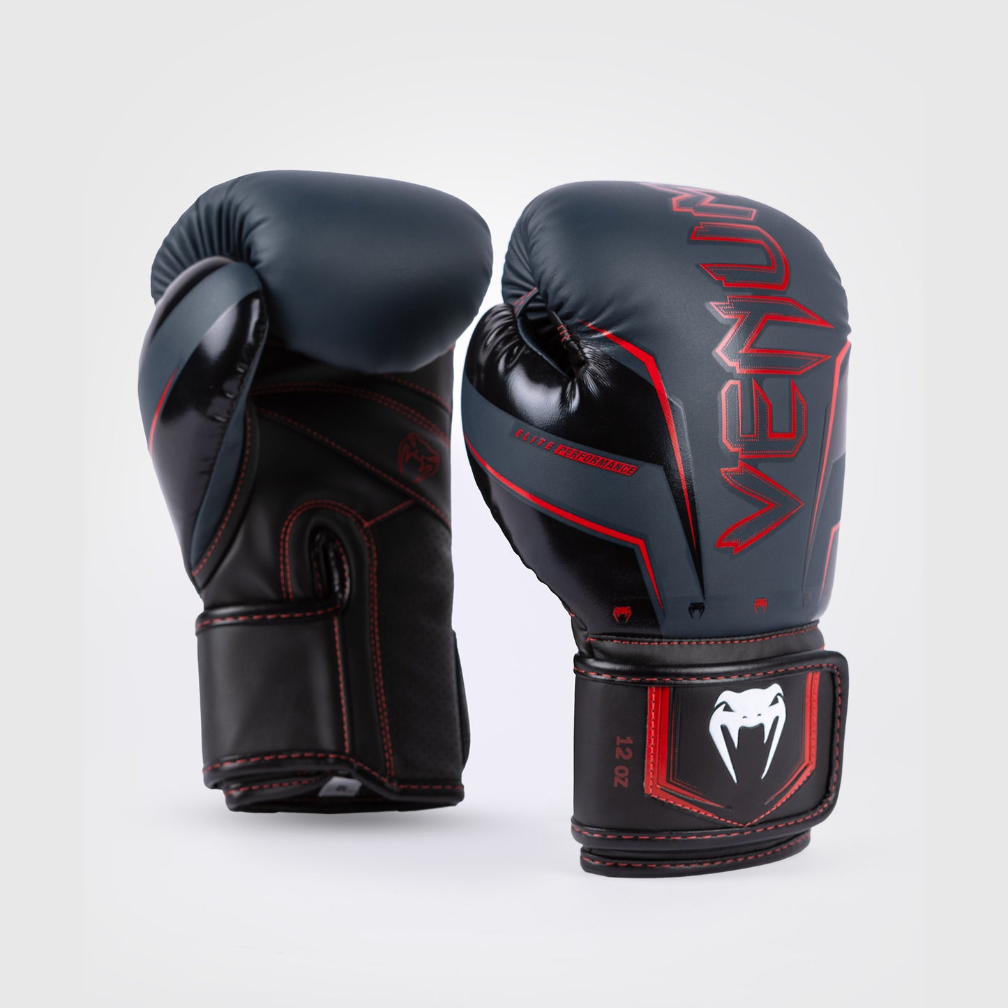 Venum Elite Evo Boxing Gloves - Navy/Black/Red
