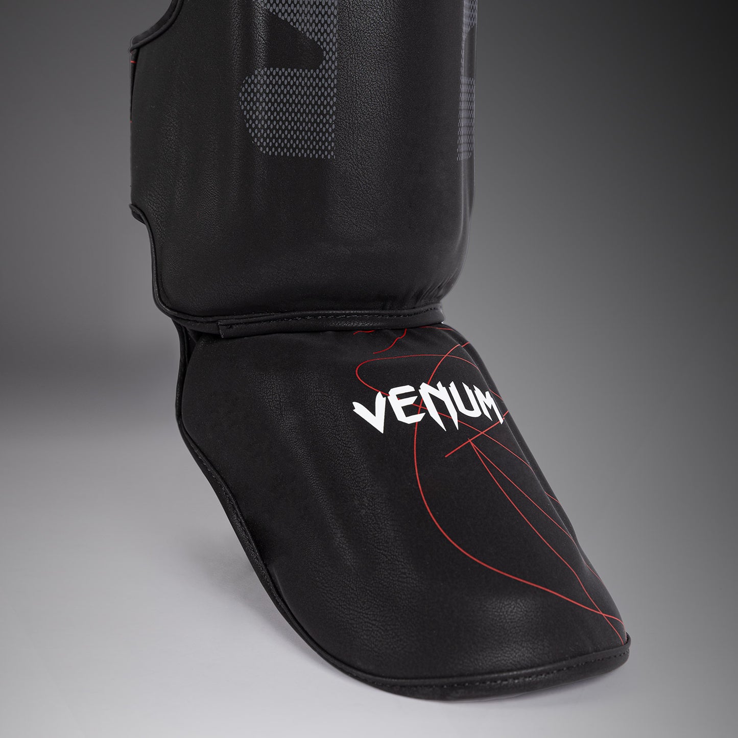 Venum Tactical XT Shinguards - Black/Fire Red