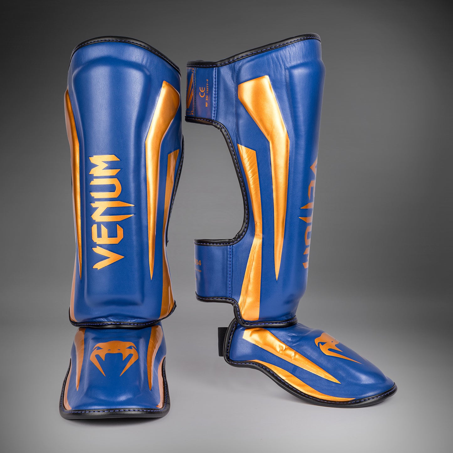 Venum Elite Shin Guards - Royal Blue - Special Edition