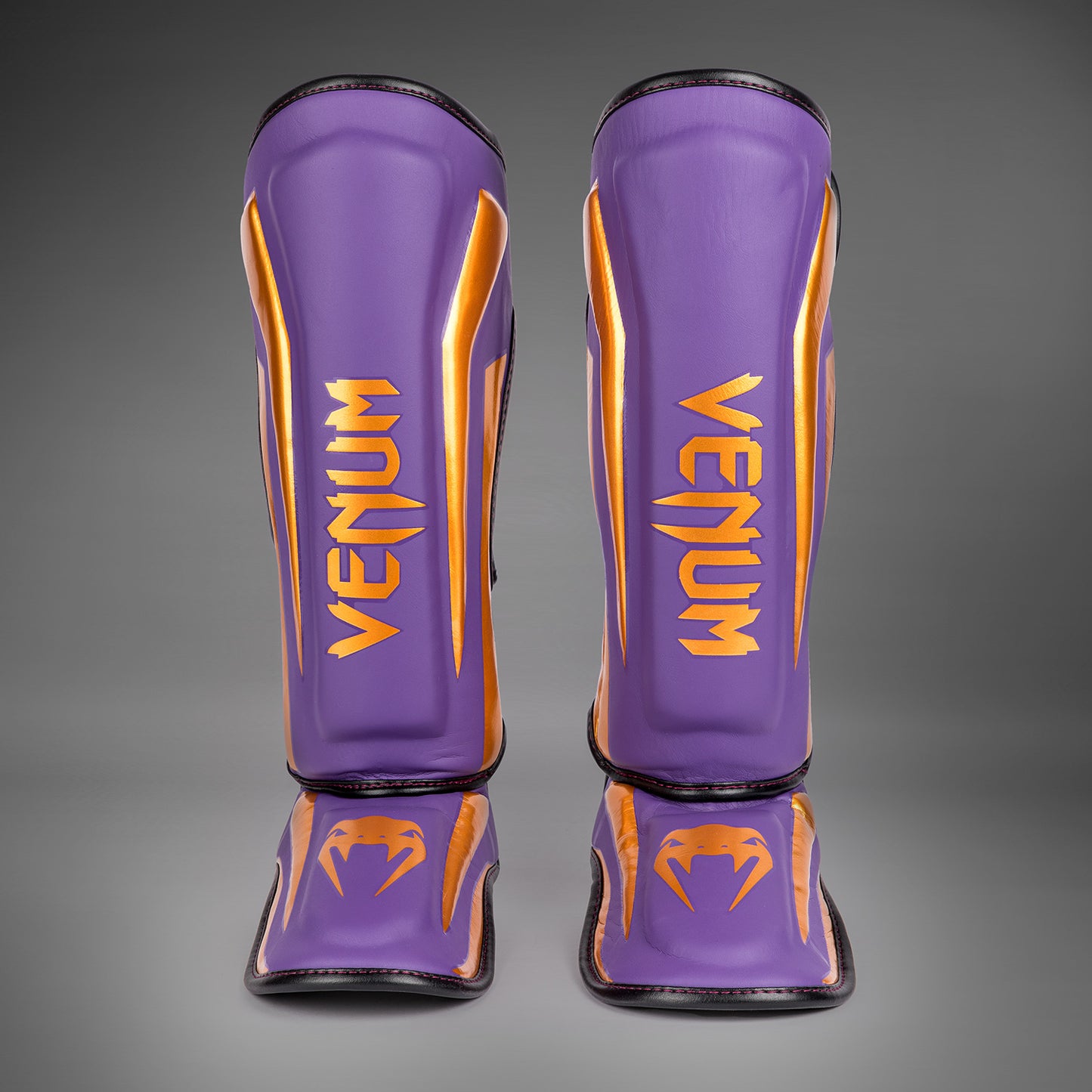 Venum Elite Shin Guards - Dark Purple - Special Edition