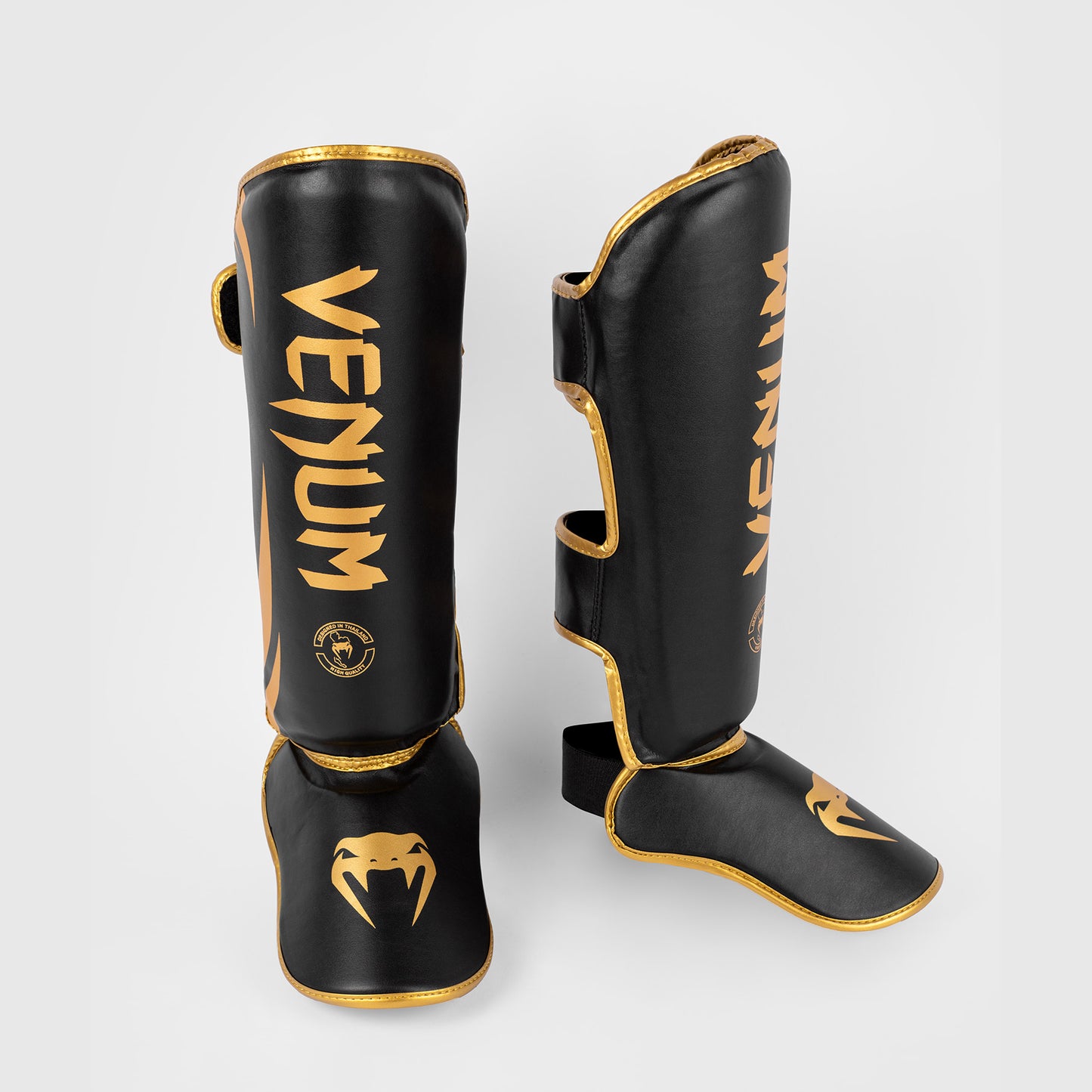 Venum Challenger Standup Shin Guards - Black/Gold