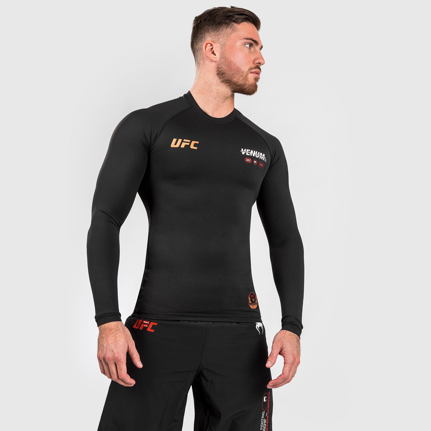 UFC Adrenaline by Venum Fight Week Men’s Performance Long-sleeve Rashguard - Black