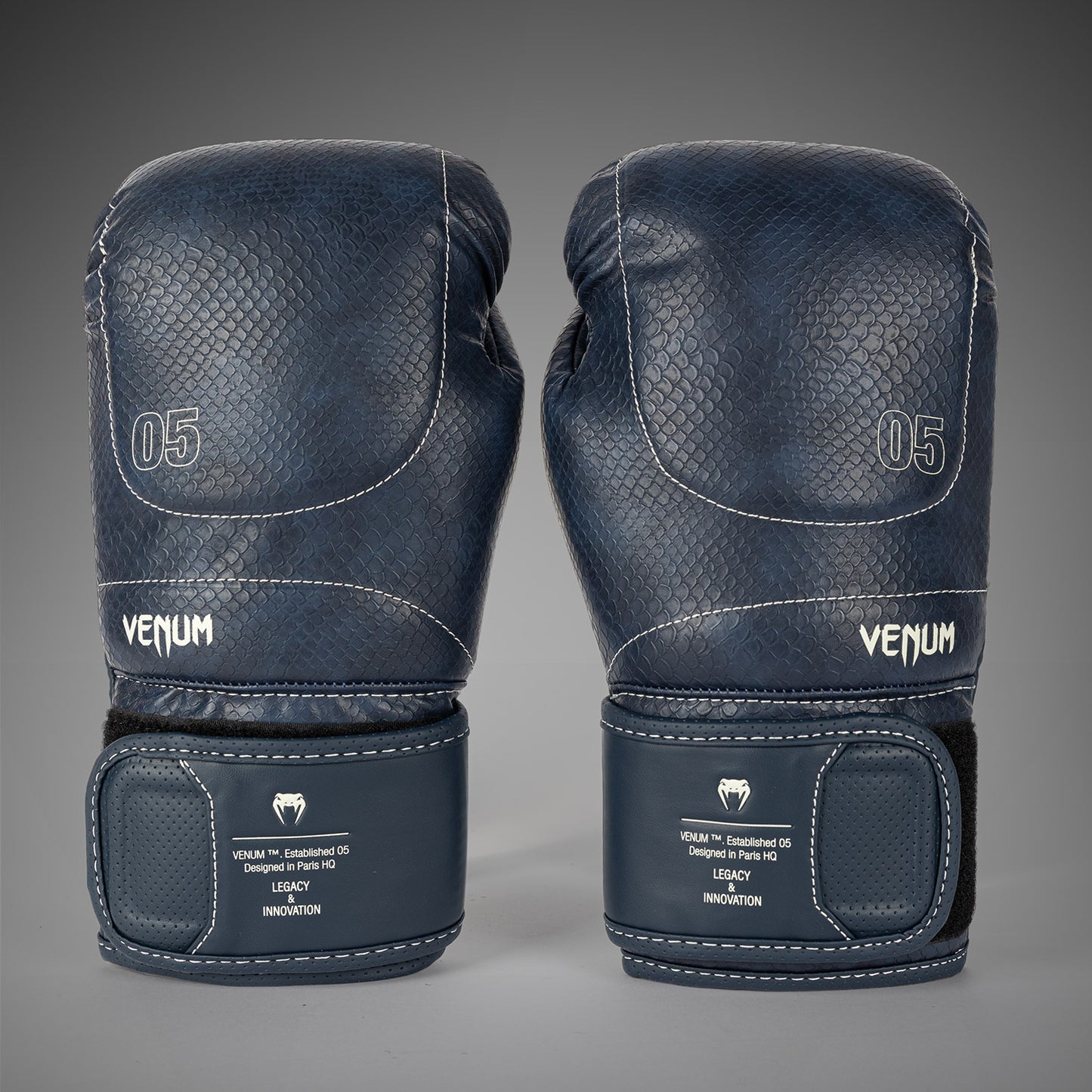 Venum Impact Evo Scales Boxing Gloves - Midnight Blue