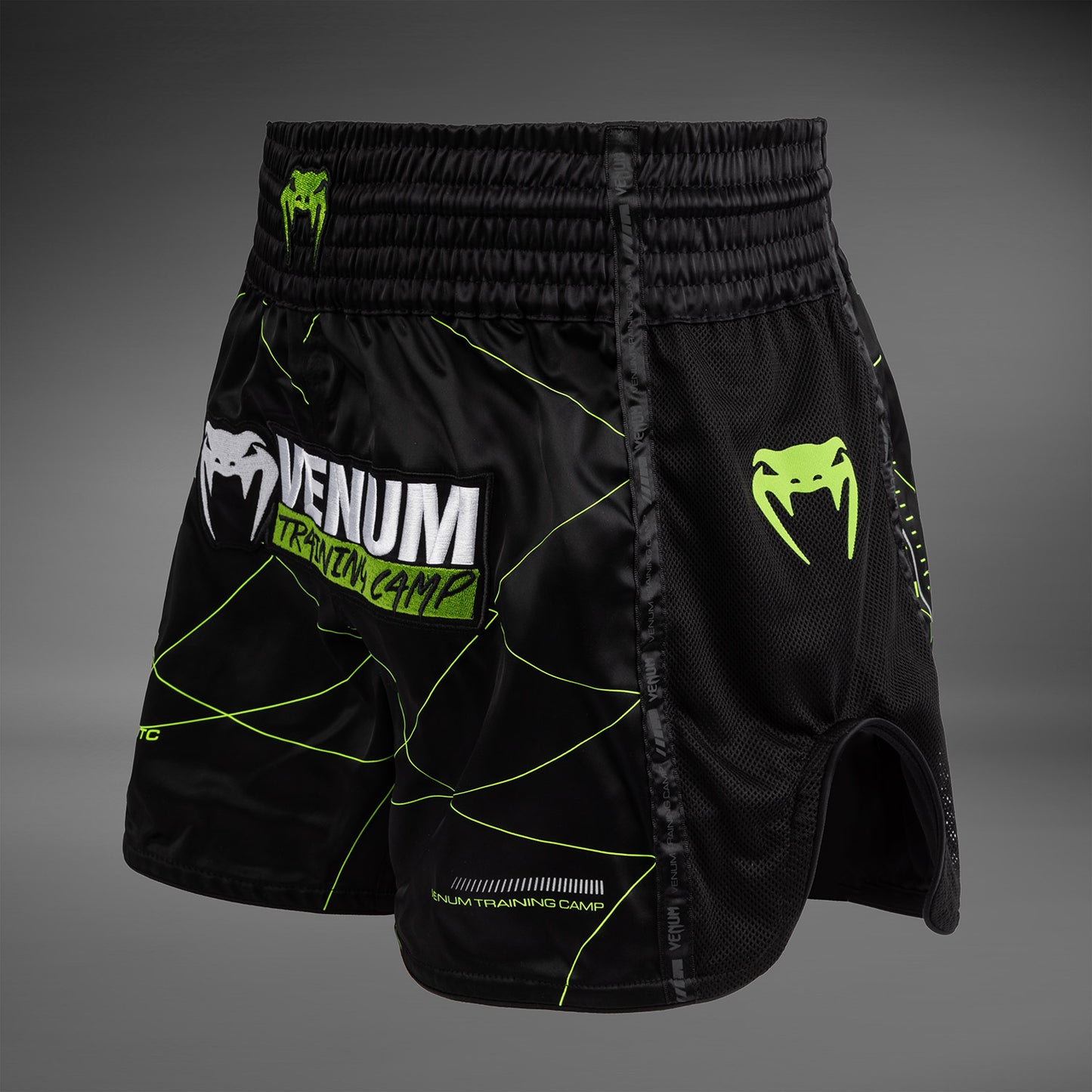 Venum Training Camp 4.0 Muay Thai Short - Black/Neon Green