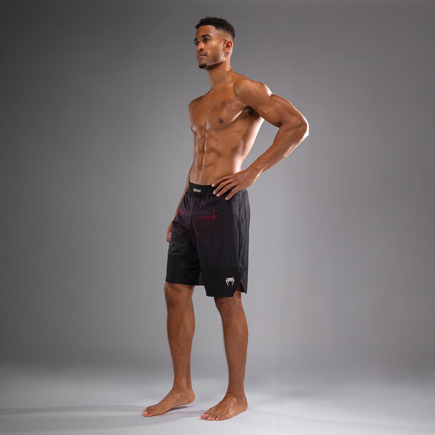 Venum G-Fit Air Men's Fight Shorts - Deep Black/Fire Red