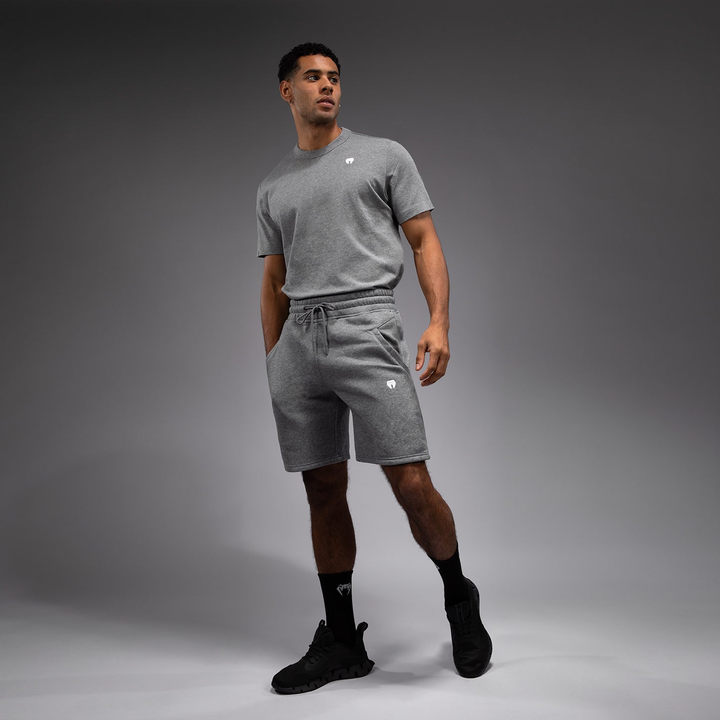 Venum Silent Power Cotton Shorts - Cloudy Grey