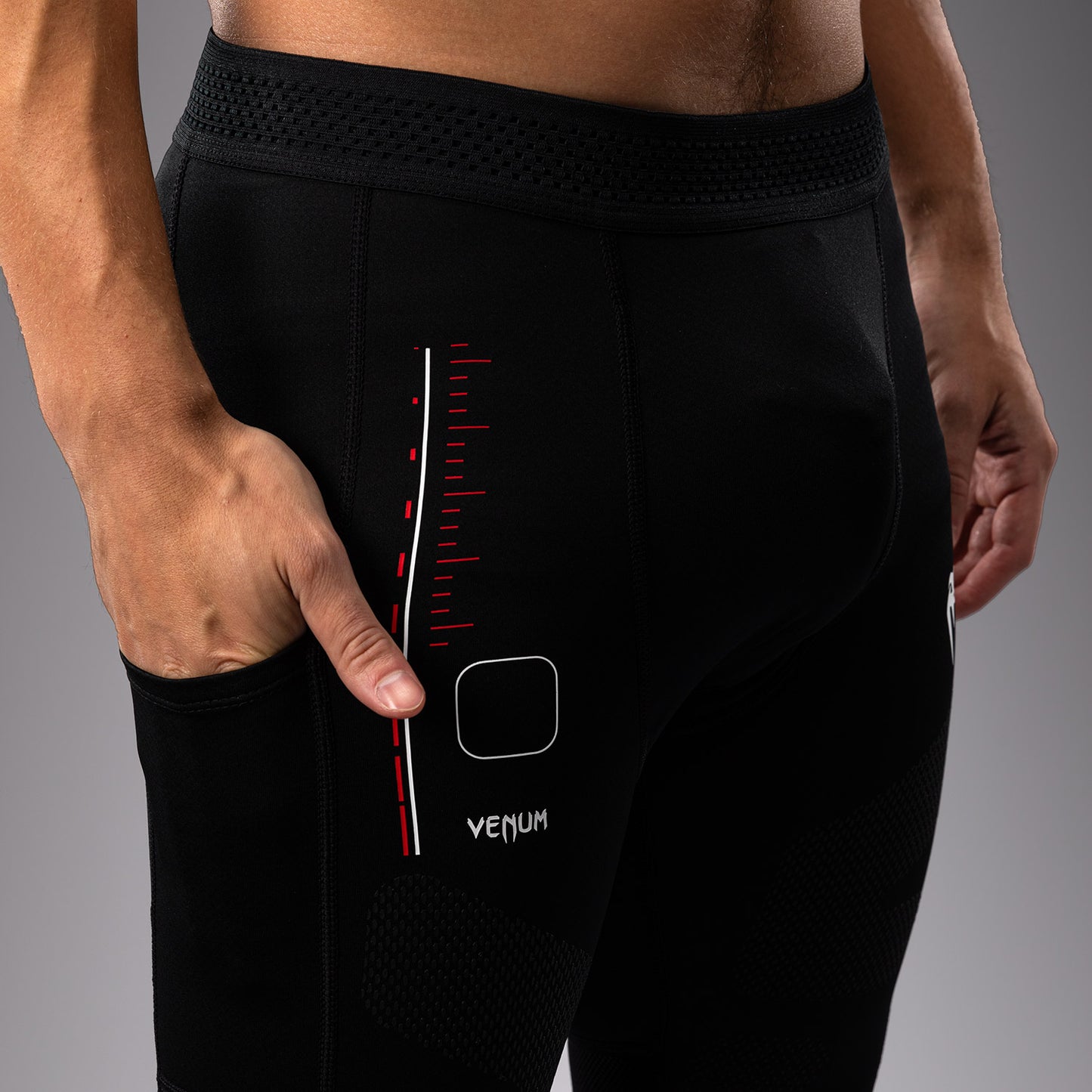 Venum Tactical XT Spats - Black/Fire Red