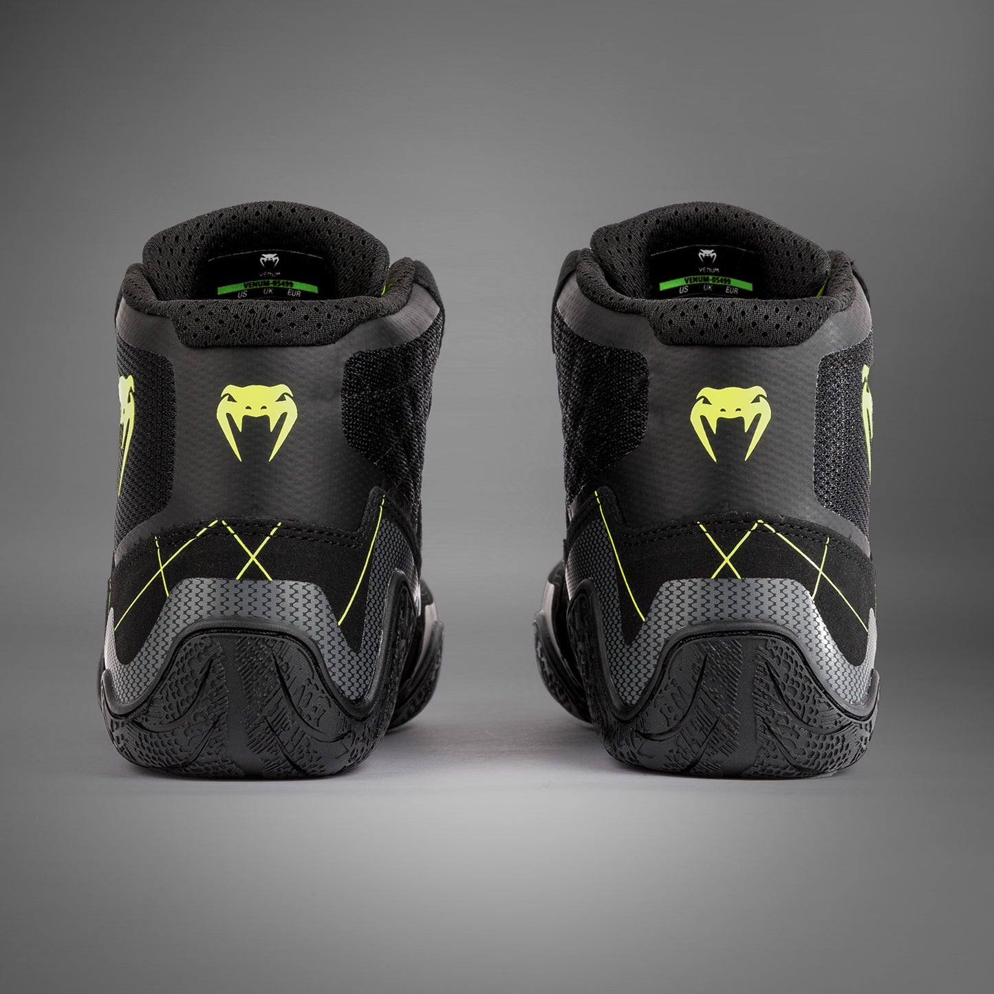 Venum Training Camp 4.0 Wrestling Shoes - Black/Neon Green
