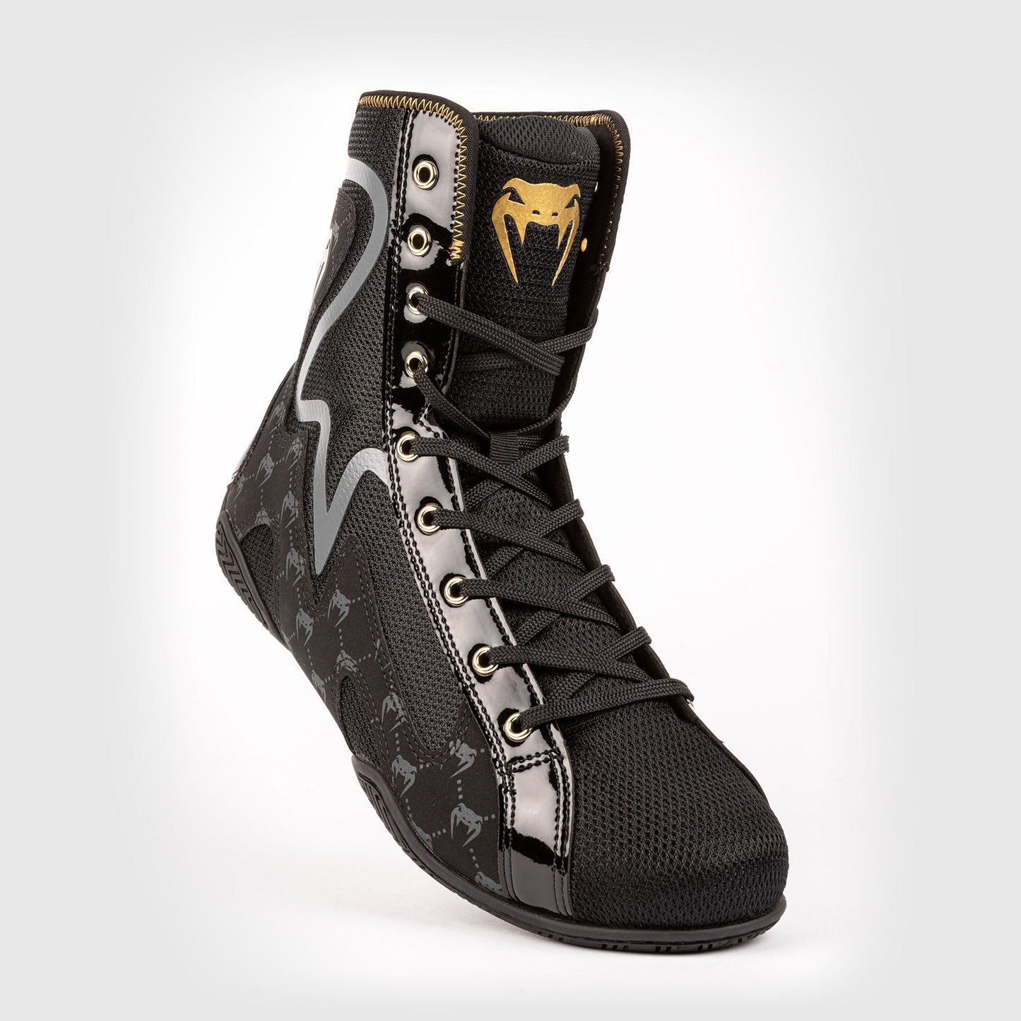 Venum Elite Evo Monogram Boxing Shoes – Black