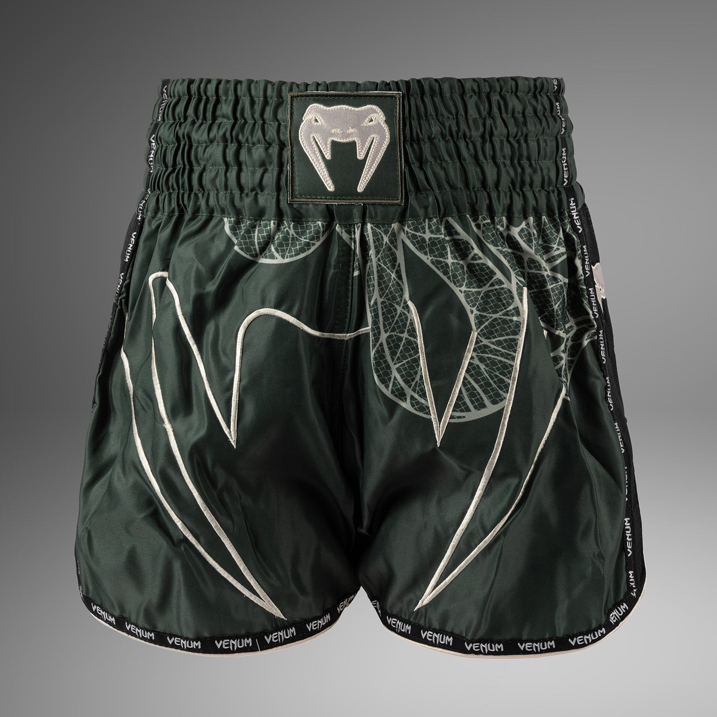 Venum Serpenti Muay Thai Shorts - Khaki/Bronze/Ivory