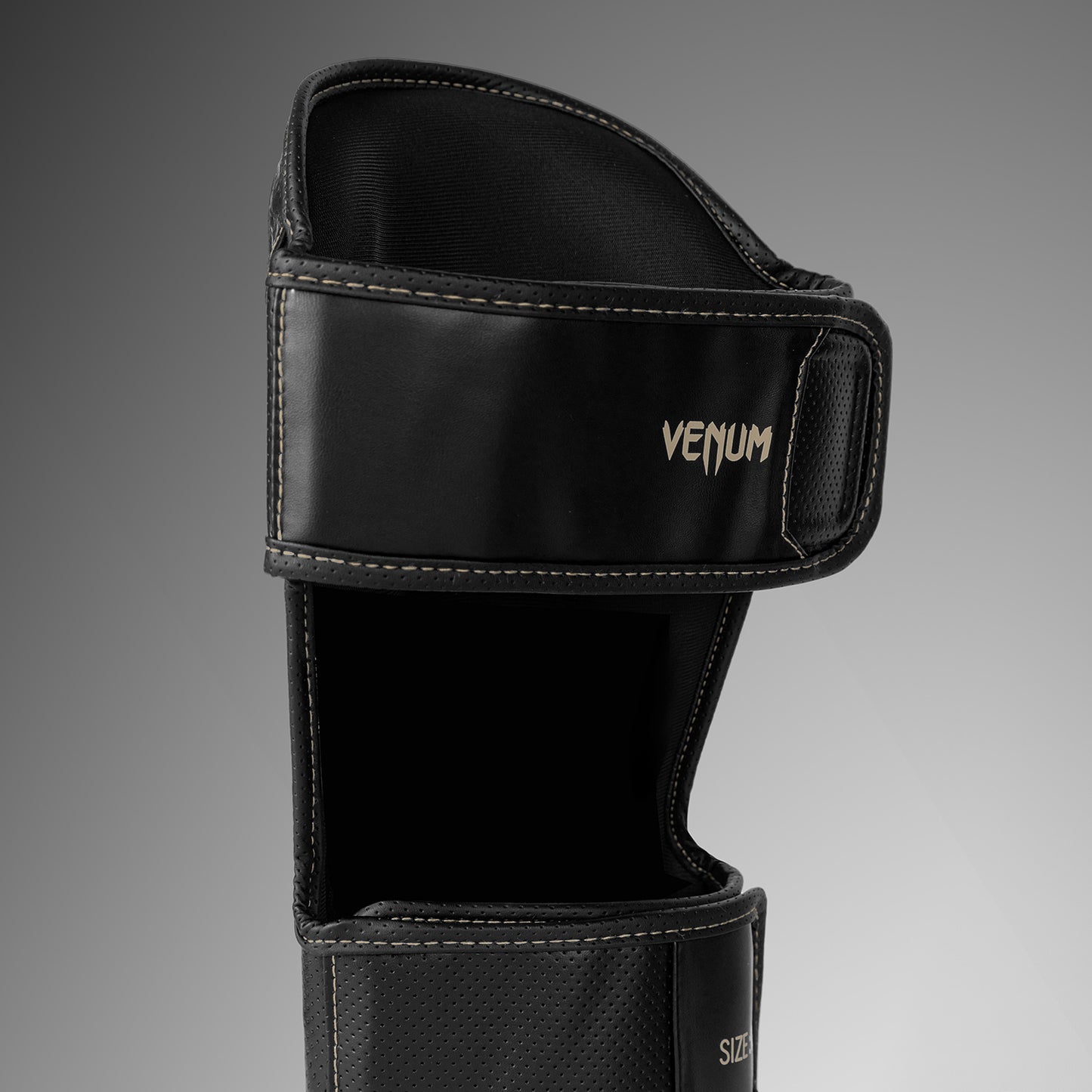 Venum Impact Evo Scales Shin Guards - Black