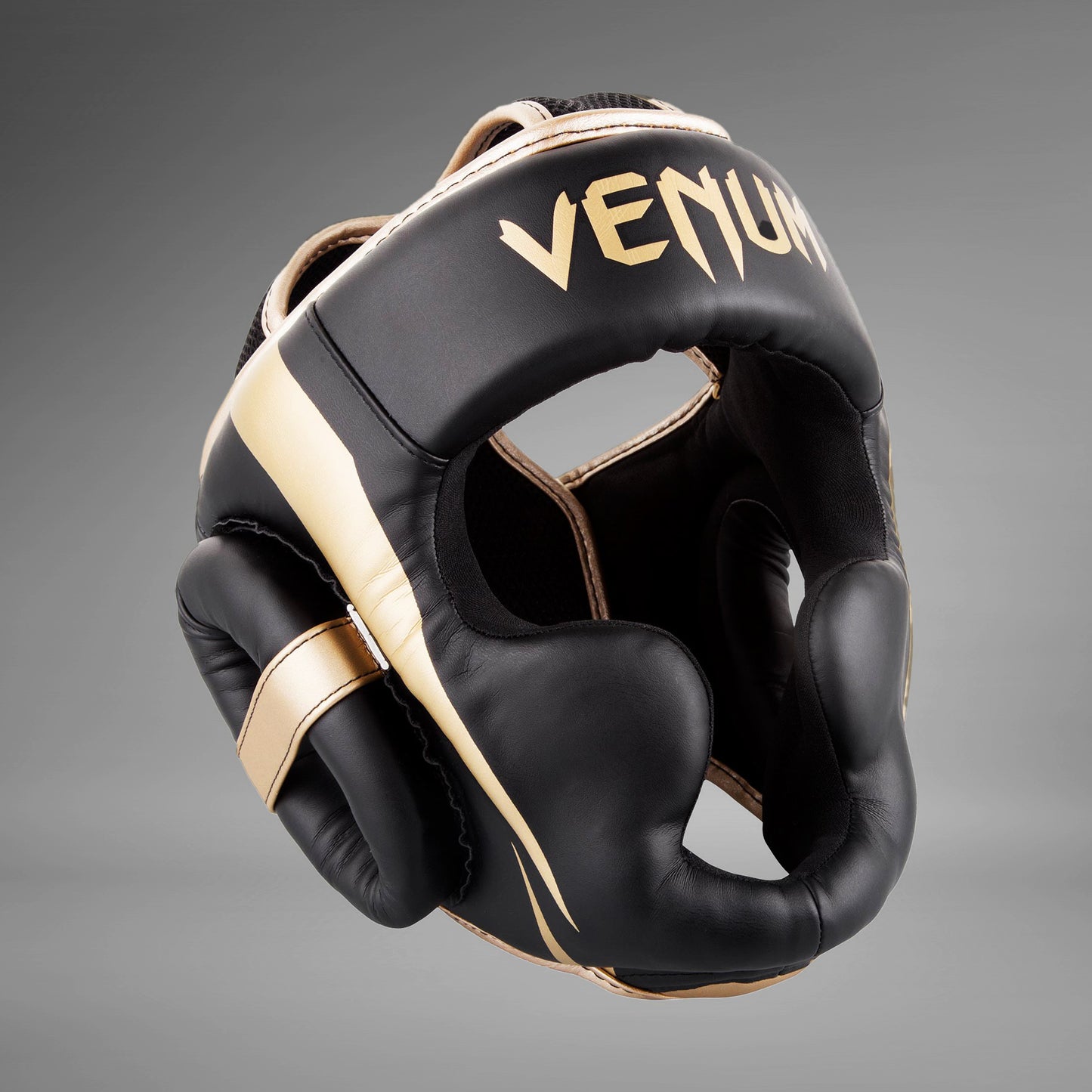 Venum Elite Headgear - Black/Gold