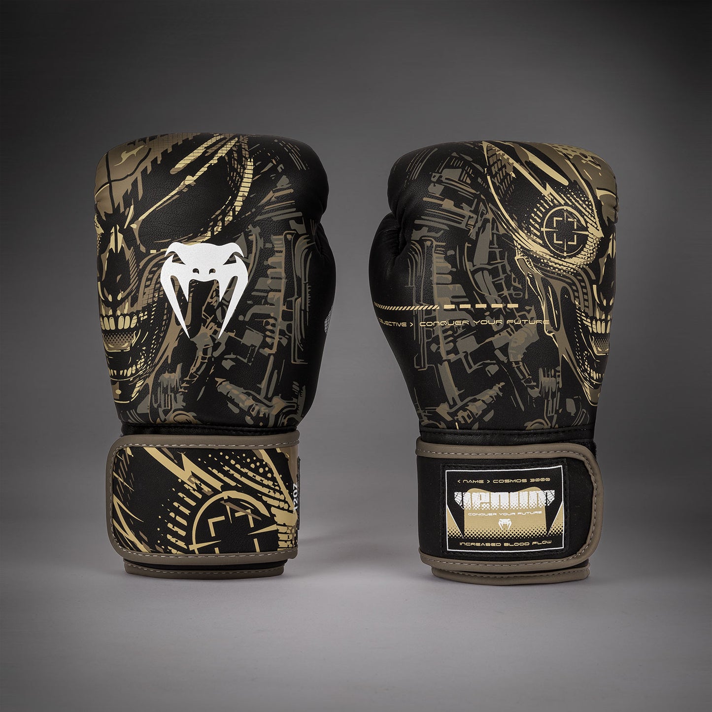 Venum Invader Boxing Gloves - Black/Sand