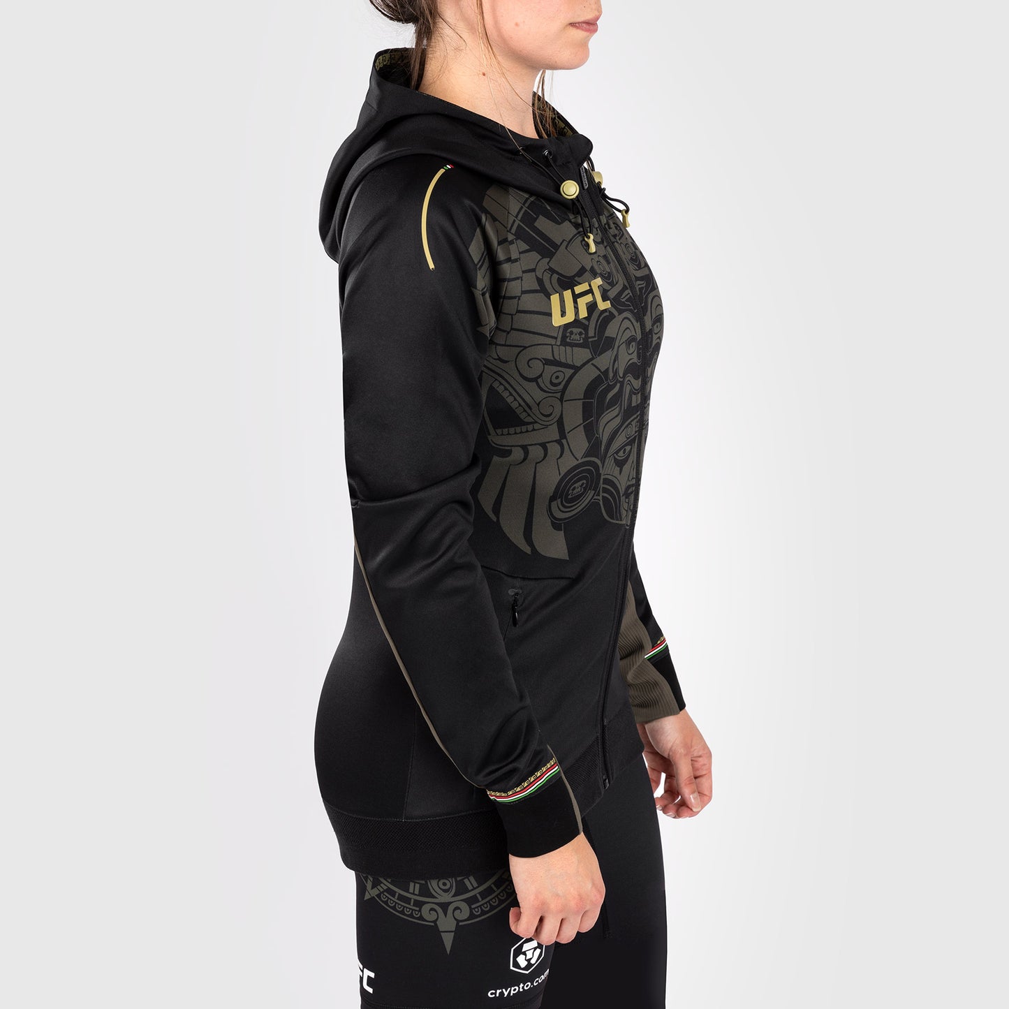 Noche UFC By Venum Authentic Fight Night Women’s Walkout Hoodie - Black