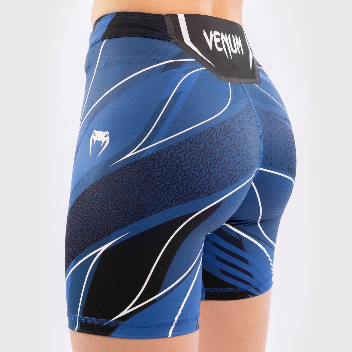 UFC Venum Authentic Fight Night Women's Vale Tudo Shorts - Long Fit - Blue