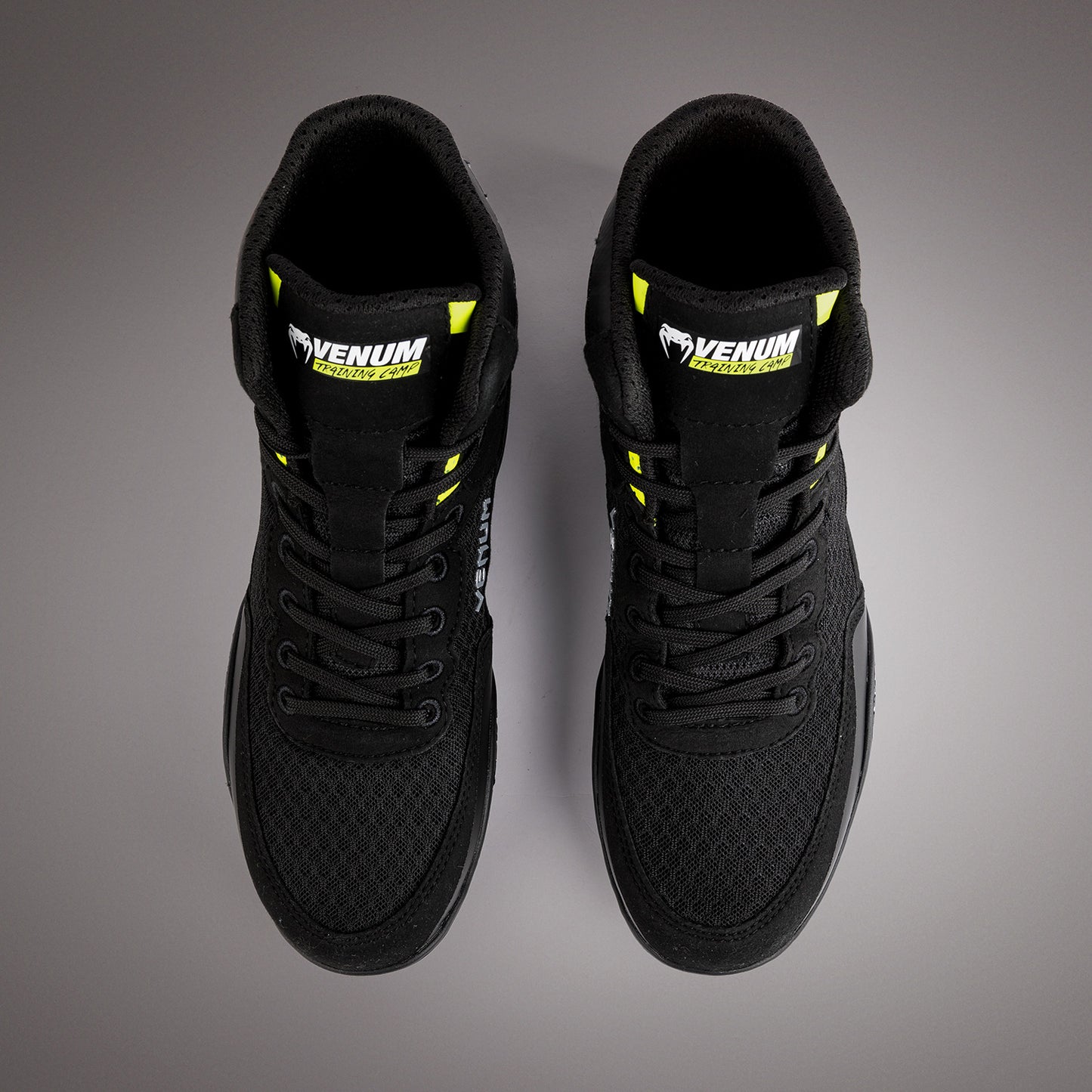 Venum Training Camp 4.0 Wrestling Shoes - Black/Neon Green