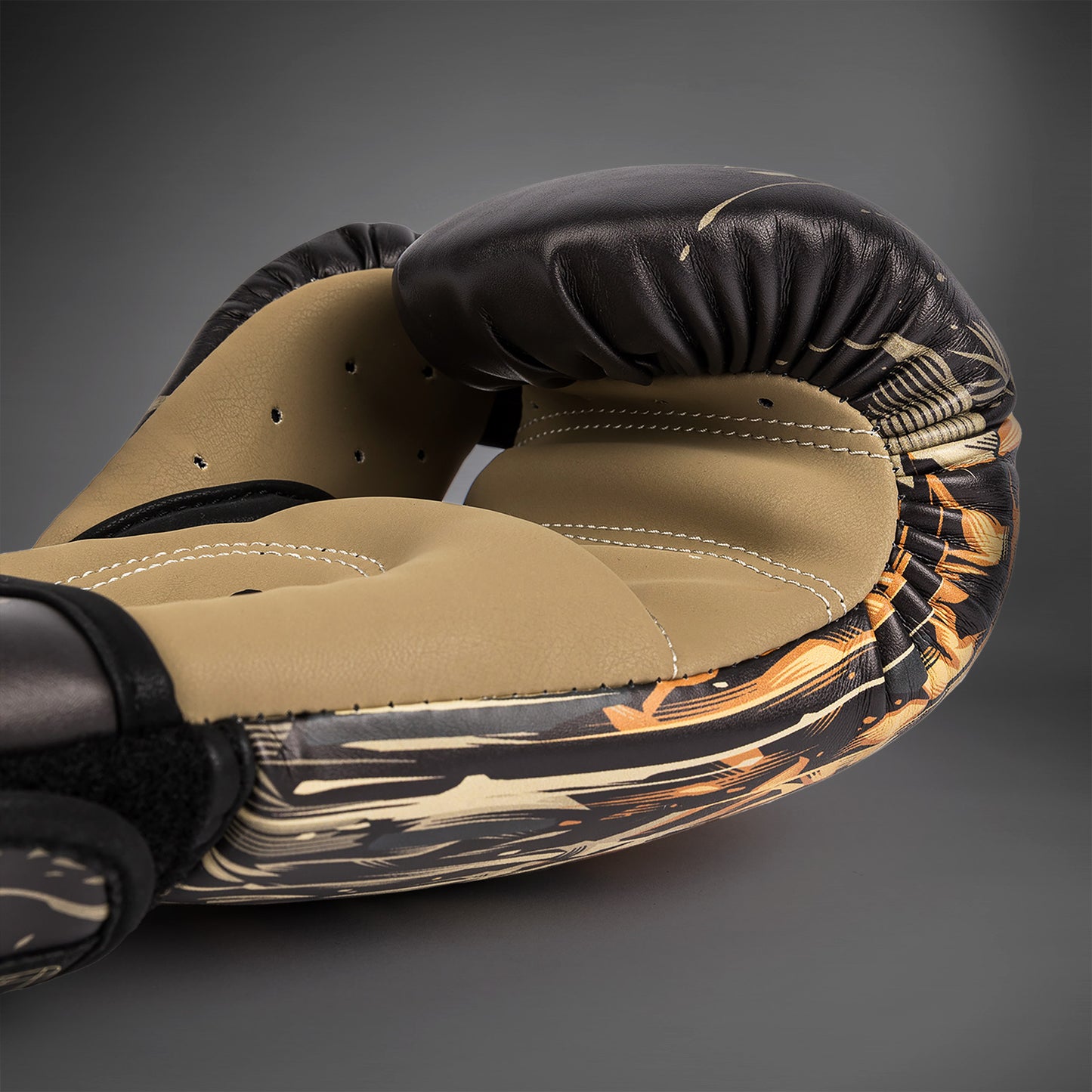 Venum Tiger Kids Boxing Gloves - Black/Neon Orange