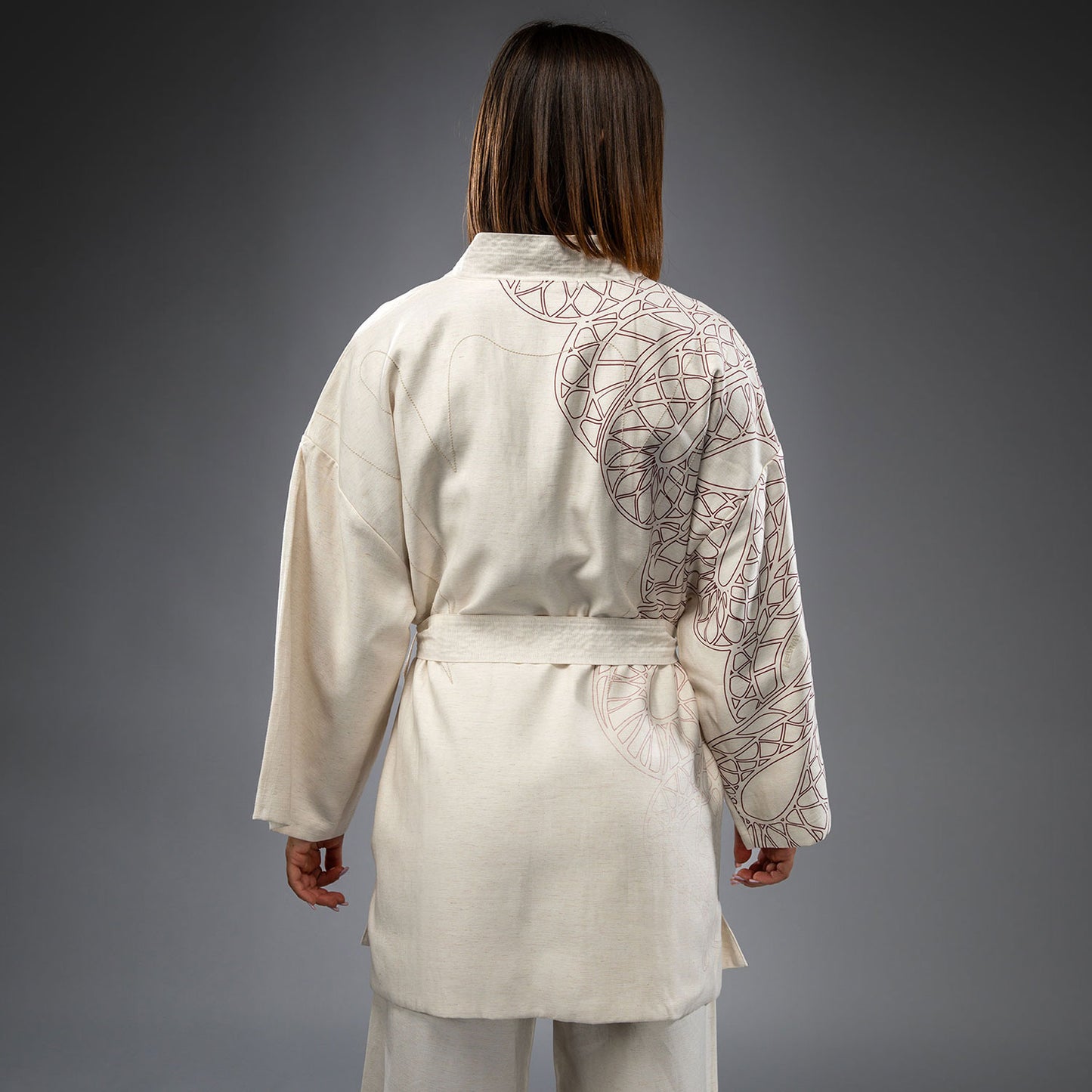 Venum Serpenti Women’s Jacket - Ivory/Burgundy