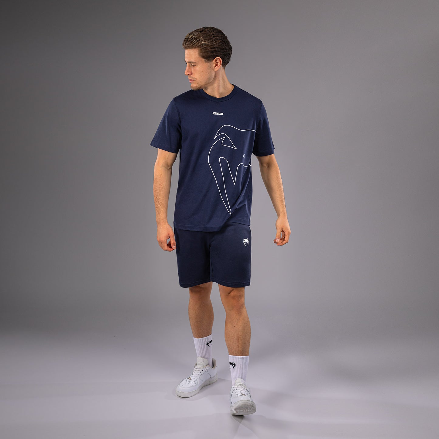 Venum Giant Connect T-Shirt - Navy Blue