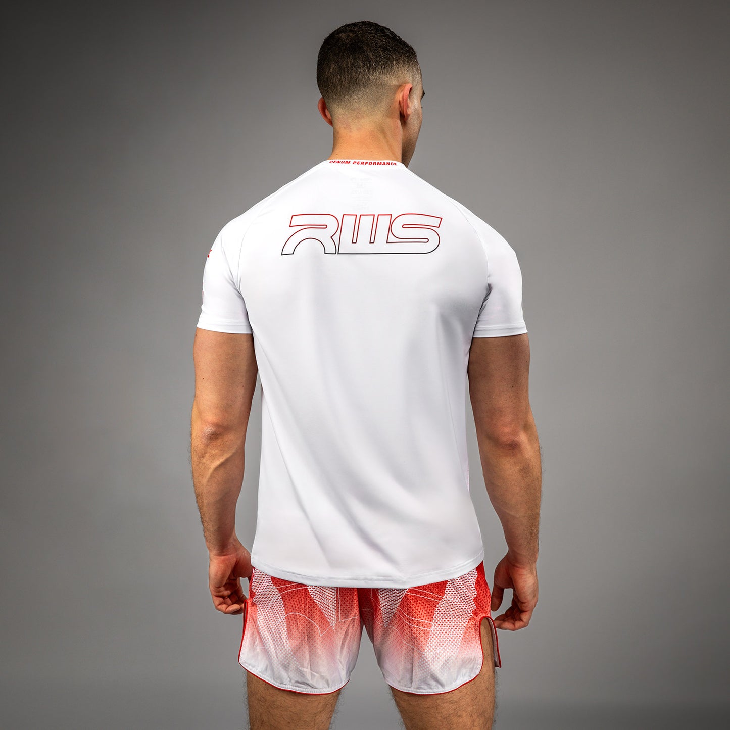 Venum x RWS 2.0 Men’s Dry-Tech T-Shirt - White/Red