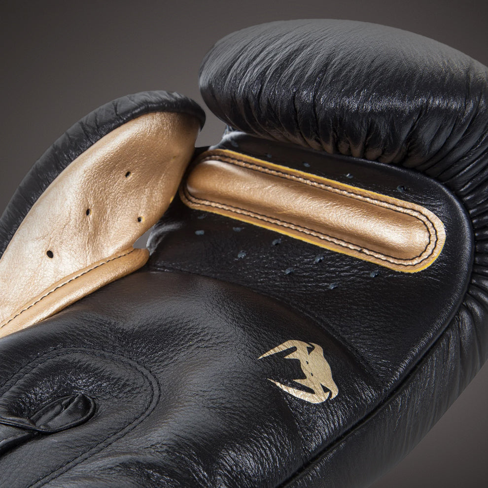 Venum Giant 3.0 Boxing Gloves - Nappa Leather Black Gold