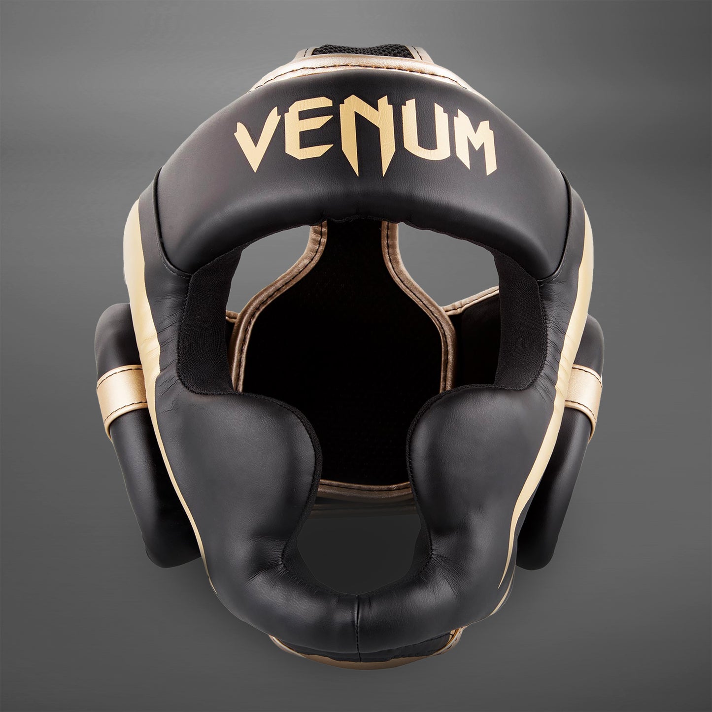 Venum Elite Headgear - Black/Gold