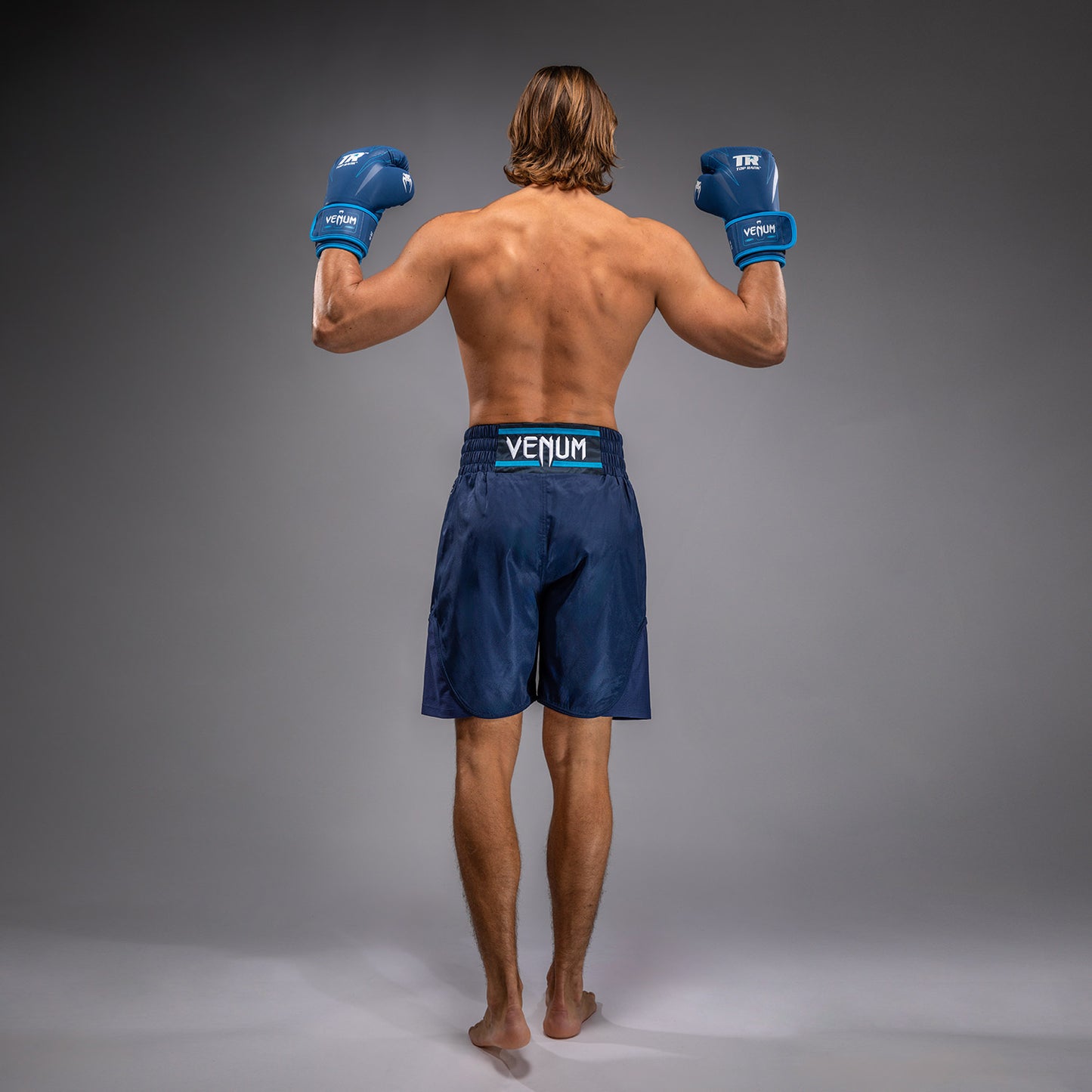 Venum x Top Rank Original Men's Boxing Shorts - Navy Blue