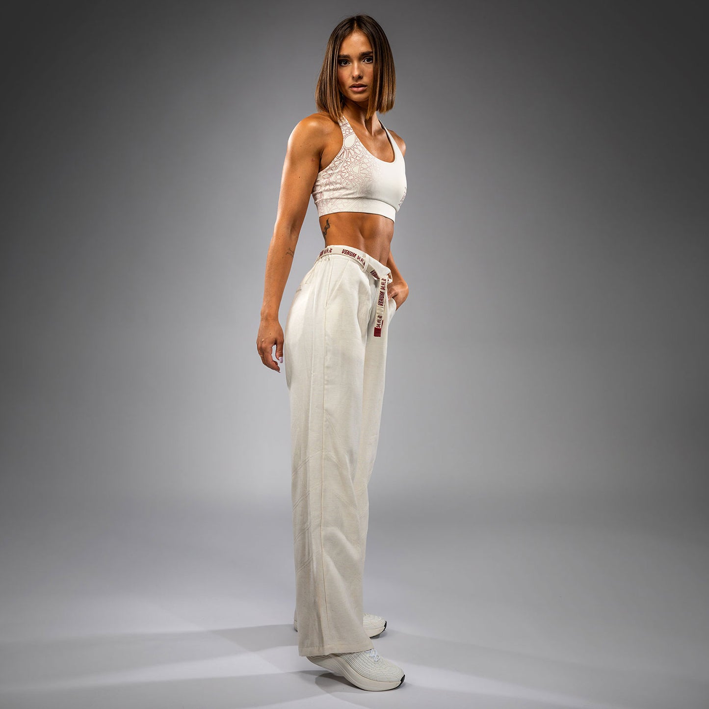 Venum Serpenti Women’s Pants - Ivory/Burgundy