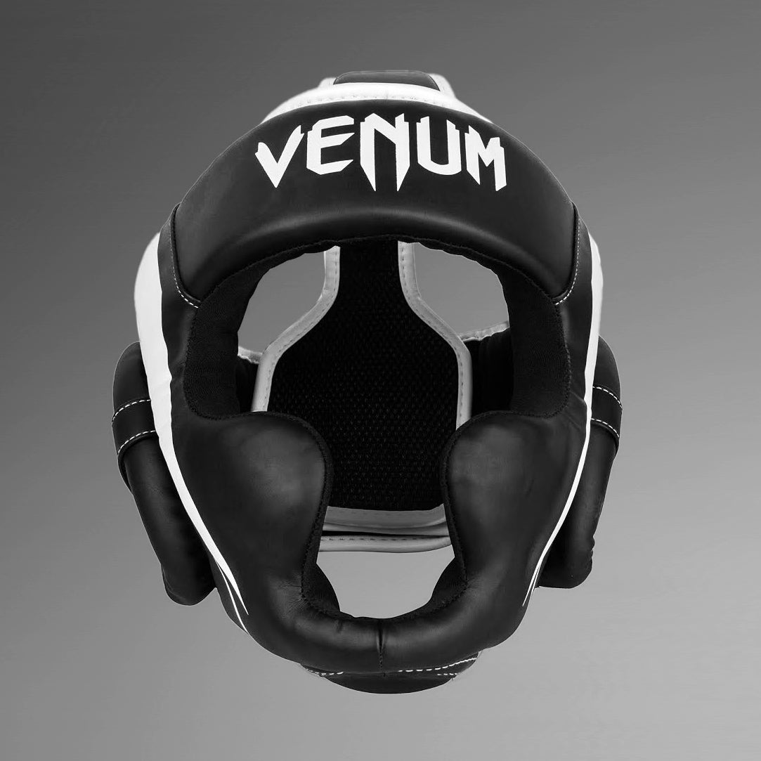 Venum Elite Headgear - Black/White