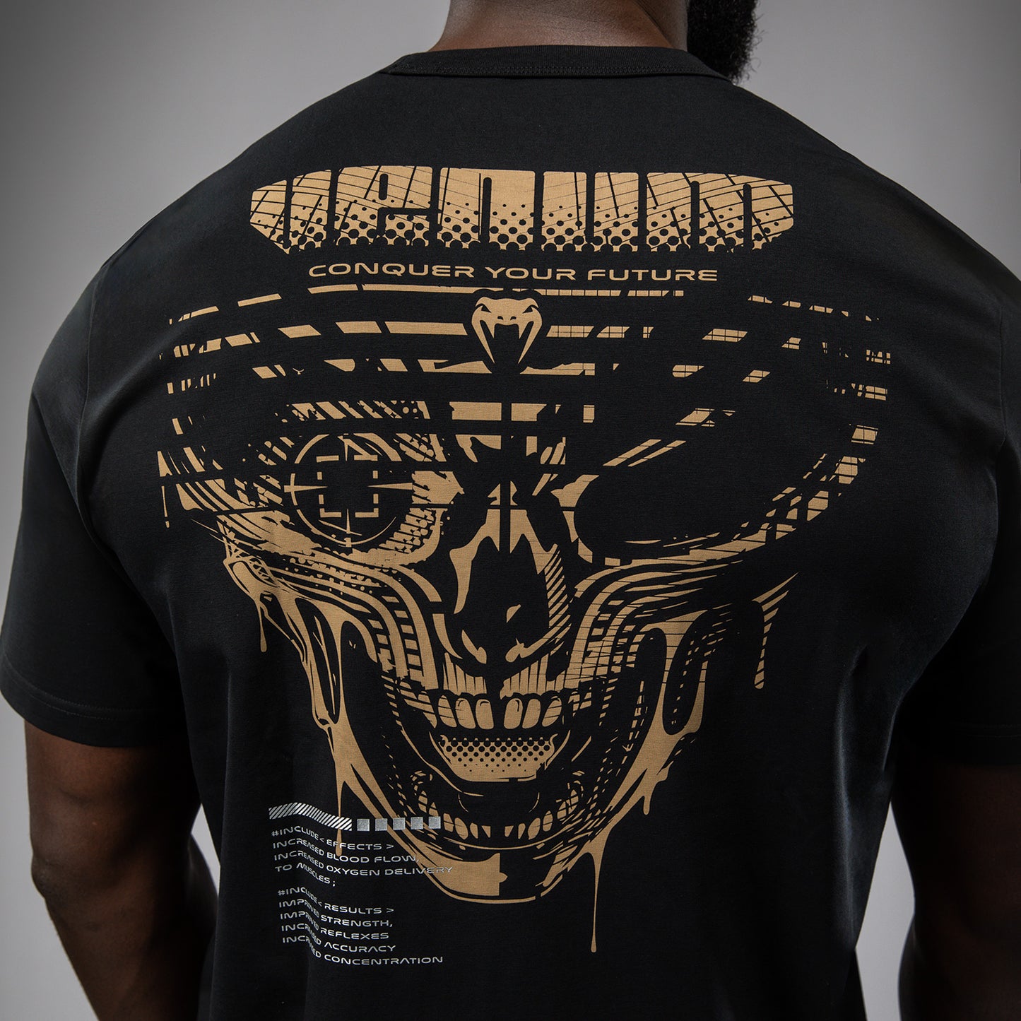 Venum Invader T-Shirt - Black/Sand