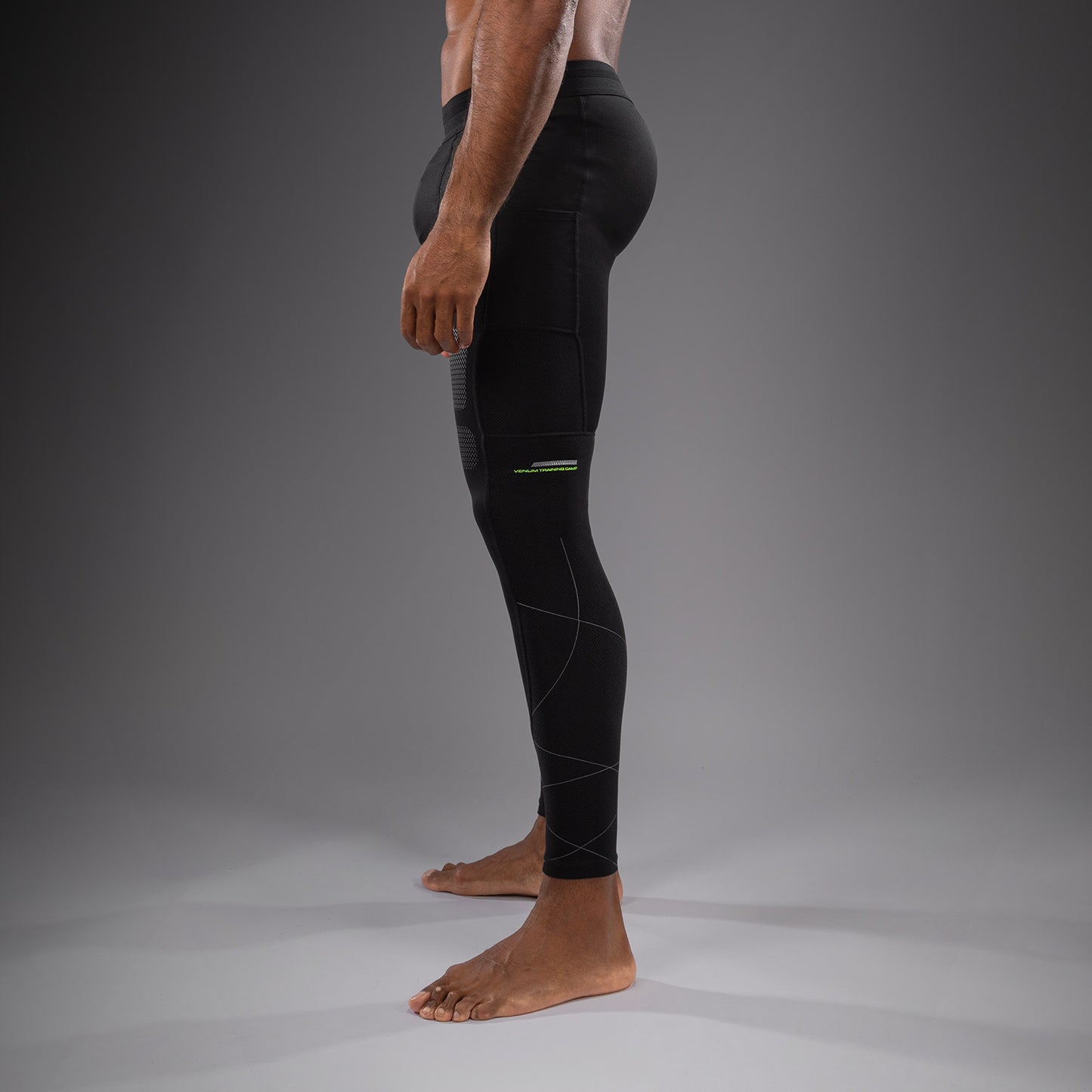 Venum Training Camp 4.0 Spats - Black/Neon Green