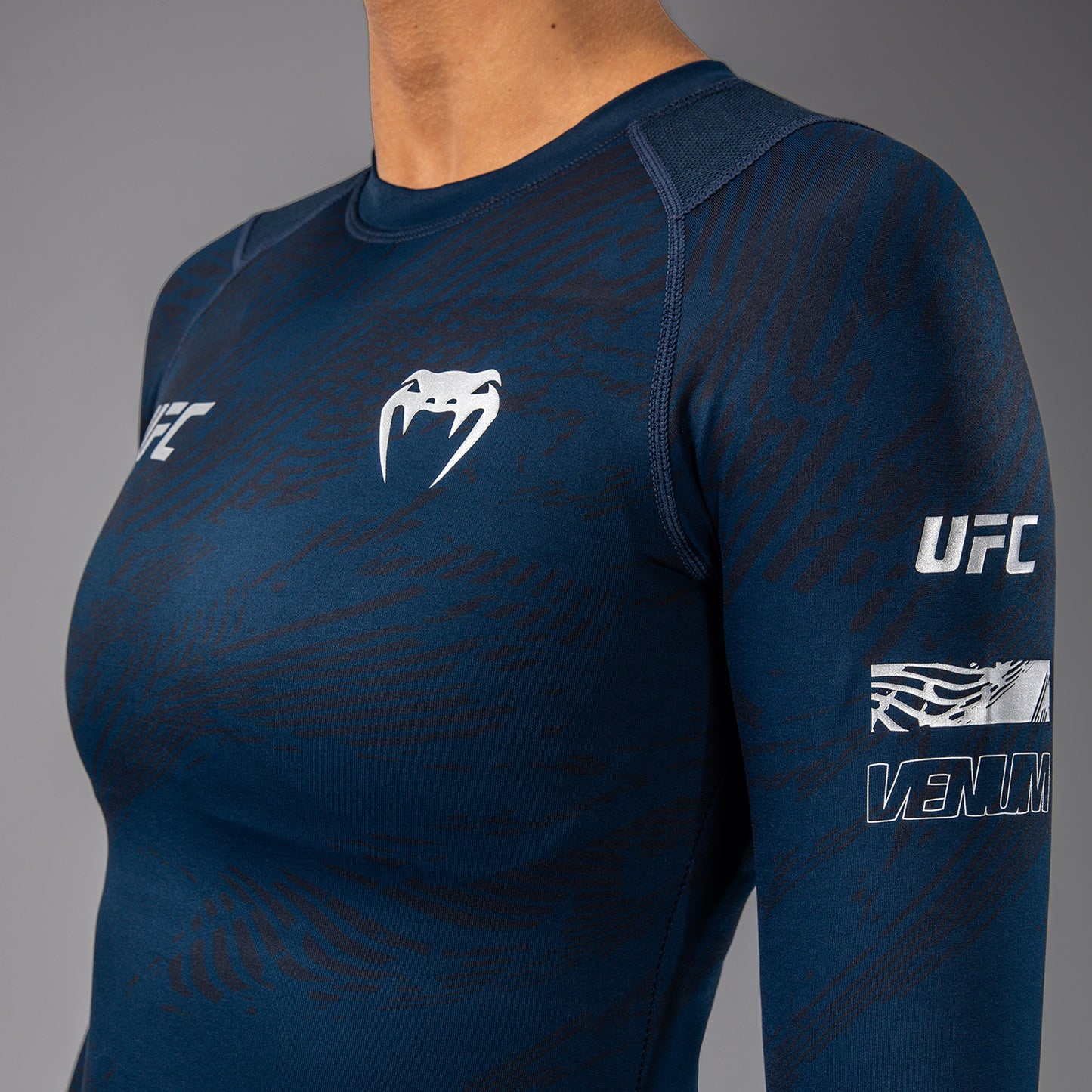 UFC Fusion by Venum Fight Week Women’s Performance Long Sleeve Rashguard - Oceanic Blue