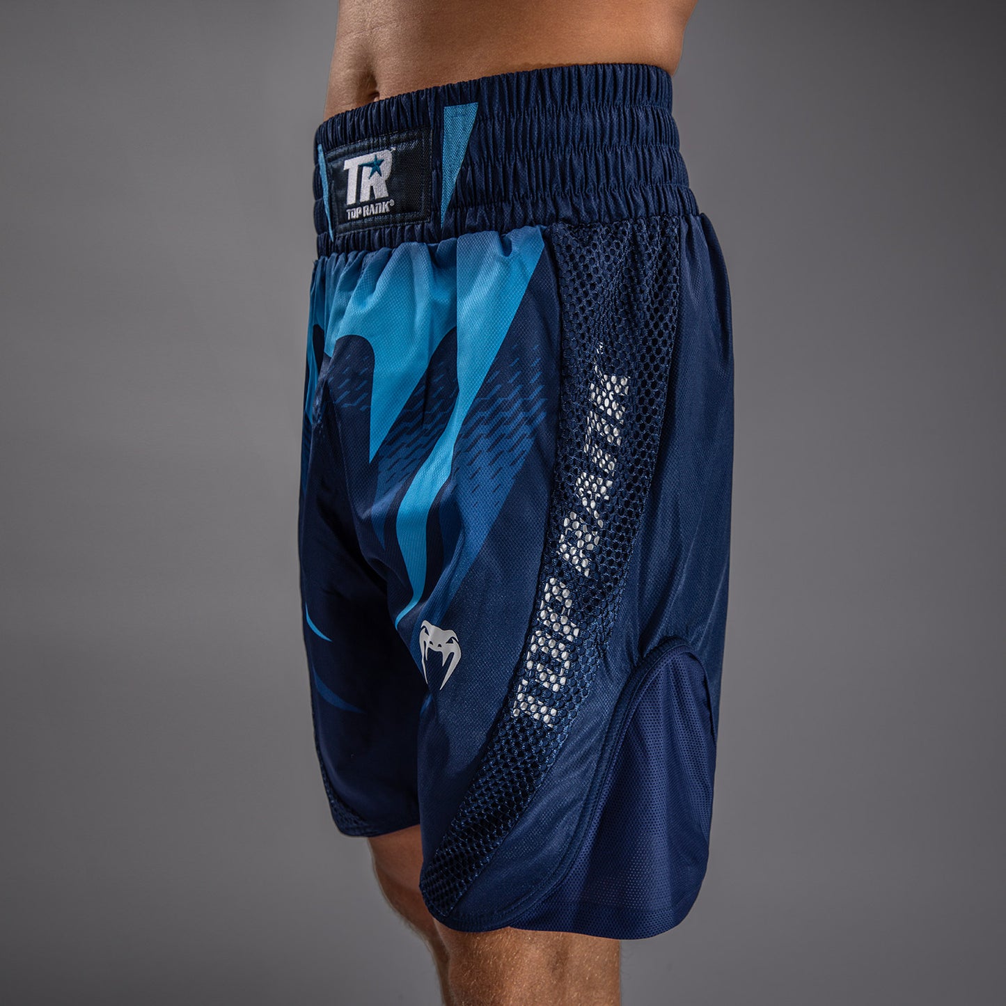 Venum x Top Rank Original Men's Boxing Shorts - Navy Blue