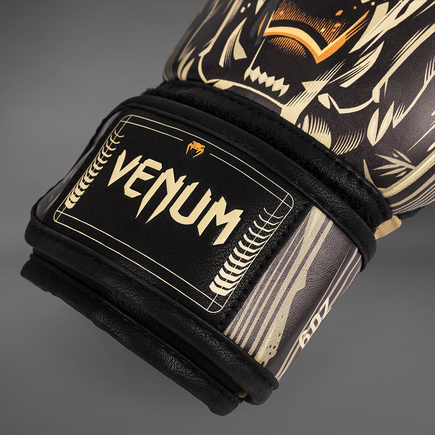 Venum Tiger Kids Boxing Gloves - Black/Neon Orange