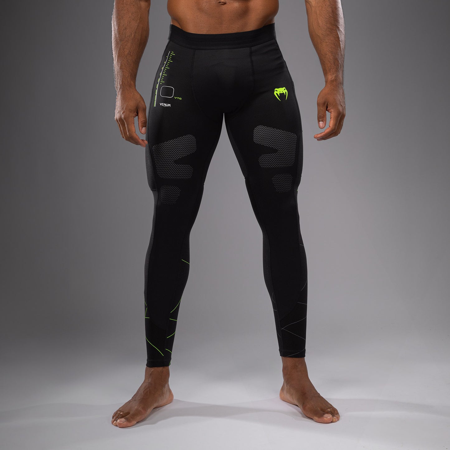 Venum Training Camp 4.0 Spats - Black/Neon Green